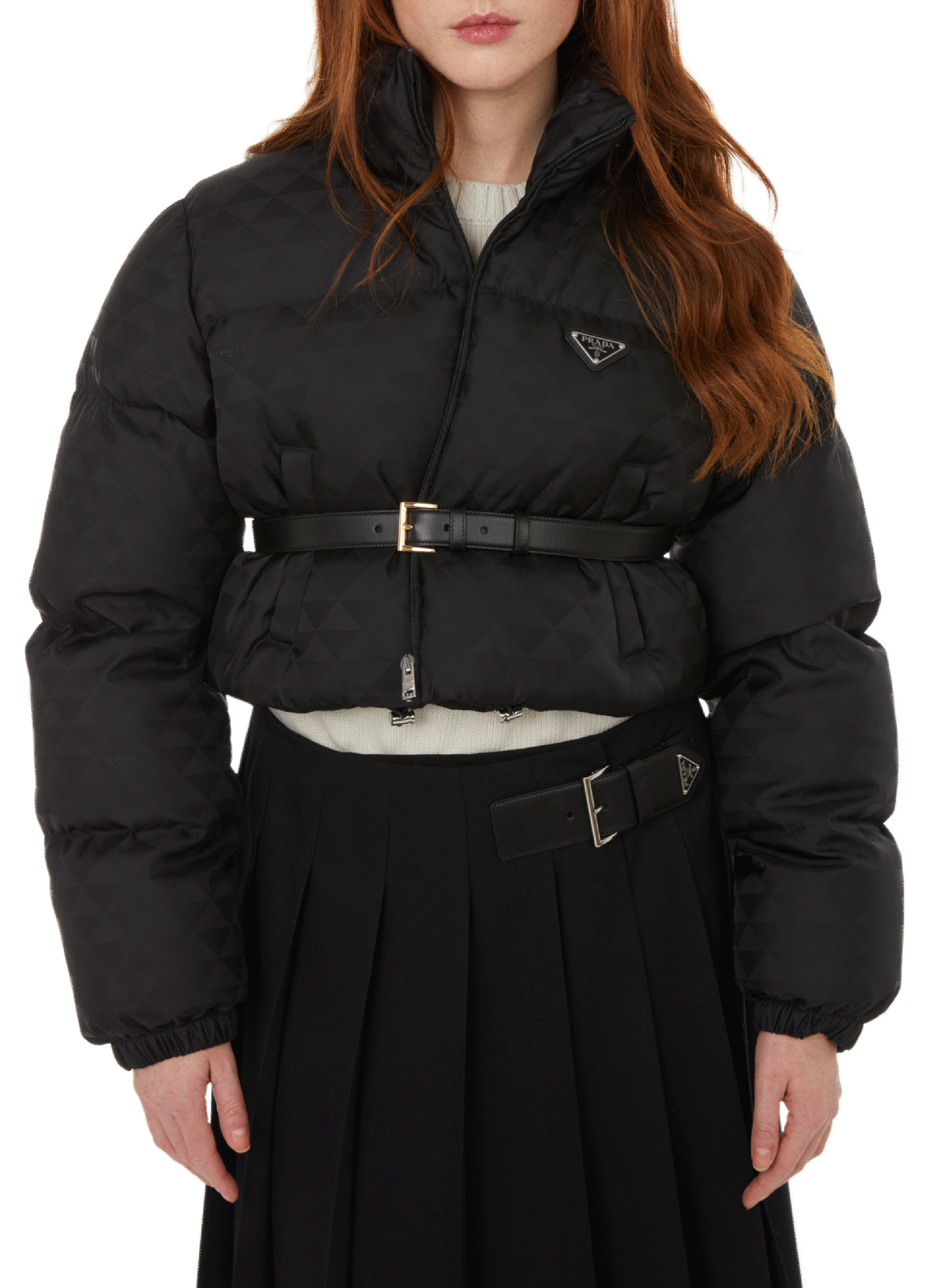 Leather belt  PRADA Black