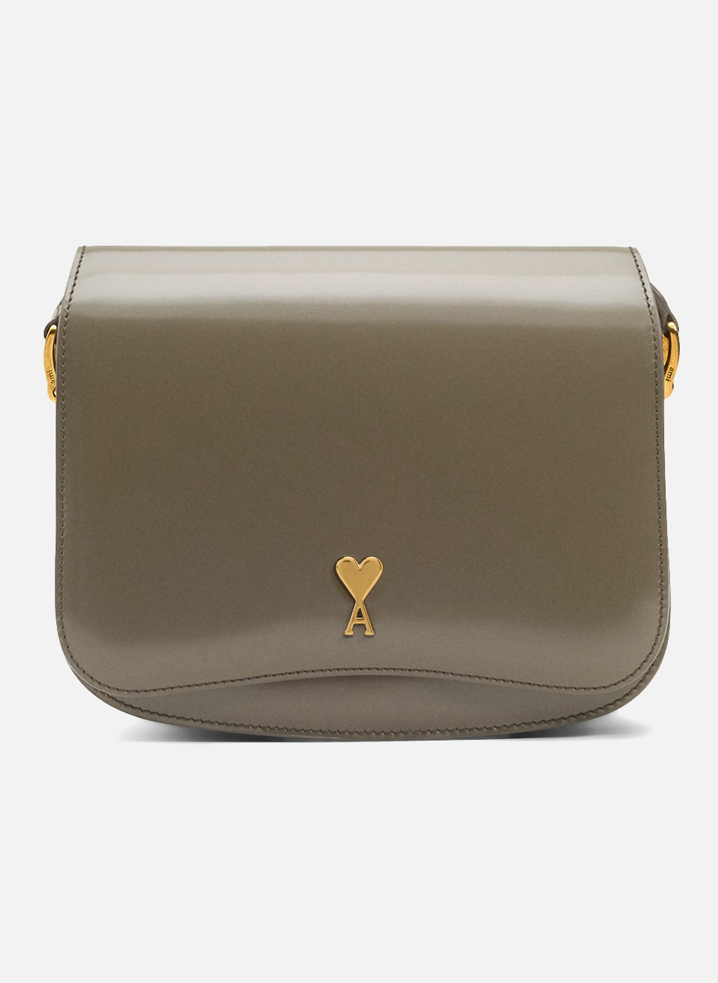 Sac paris paris unisexe en cuir de veau AMI PARIS Gris