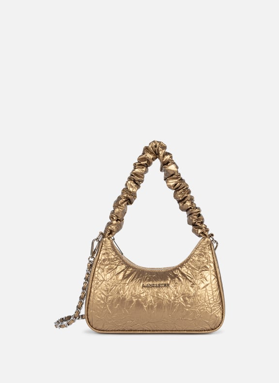 Sac besace - chouchou nacré Doré by LANCASTER LANCASTER Sac besace - chouchou nacré Doré