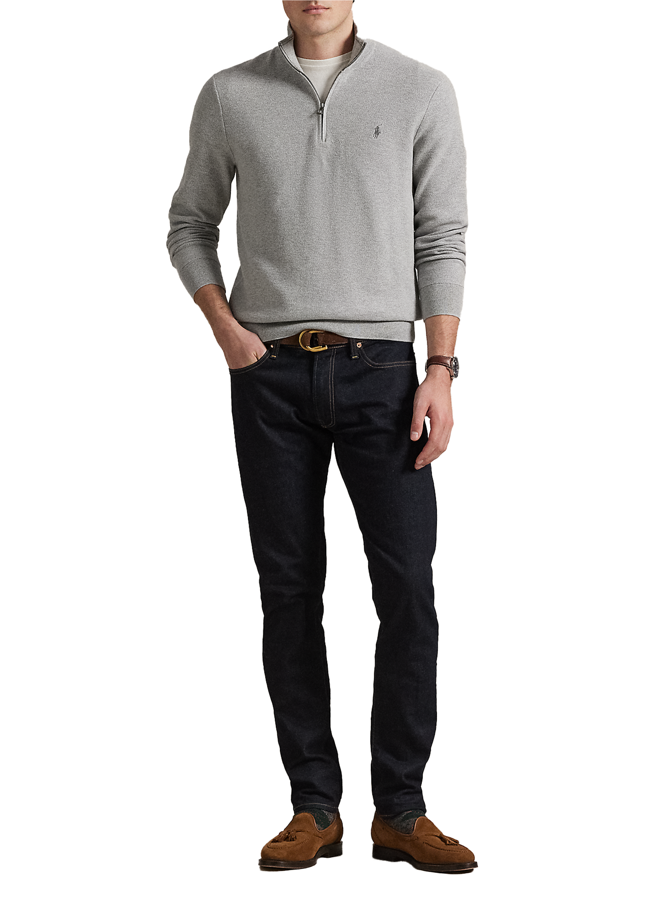 Sweatshirt en coton POLO RALPH LAUREN Gris