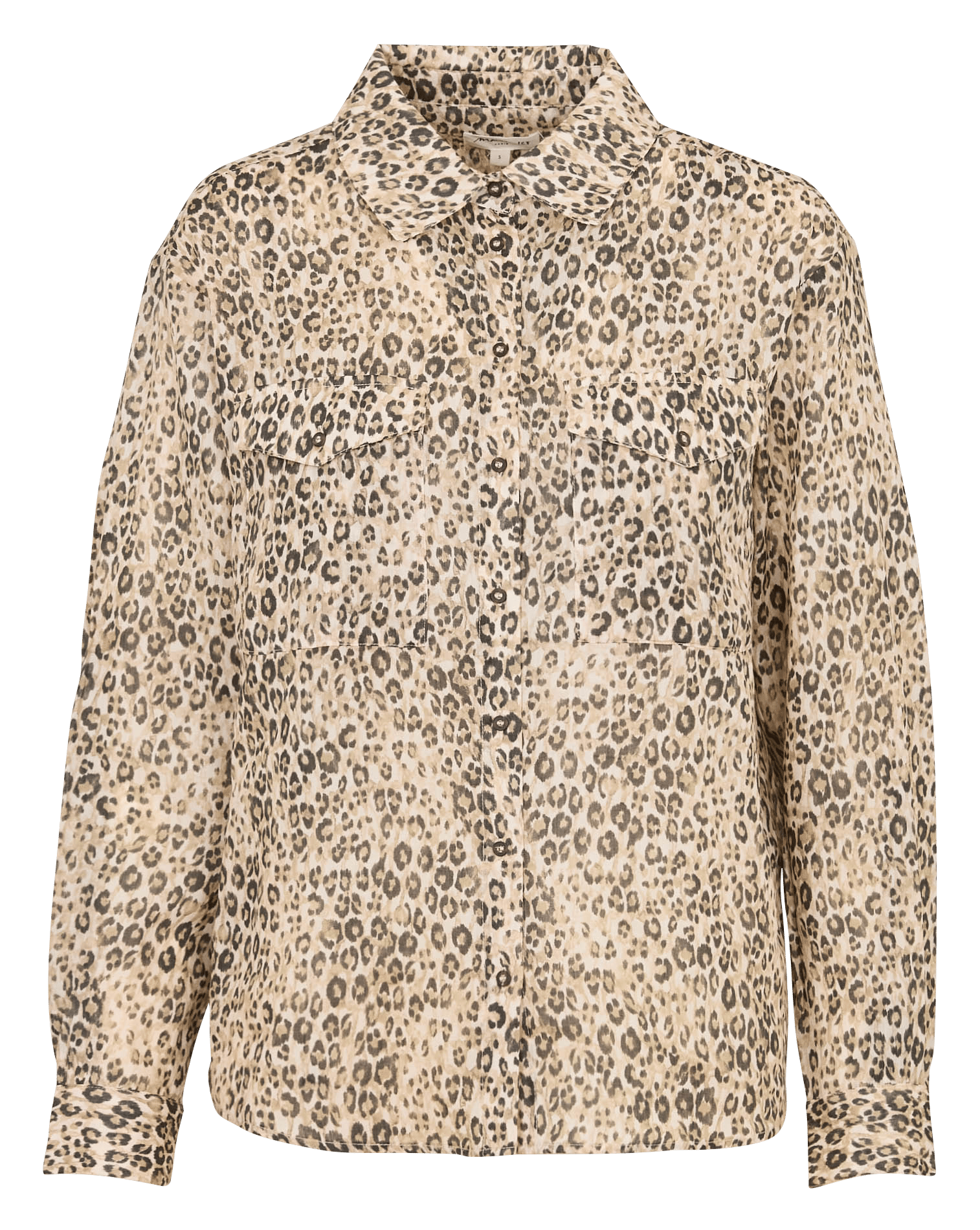 Chemise droite boutonnée à motif léopard sonia MAISON 123 Gris