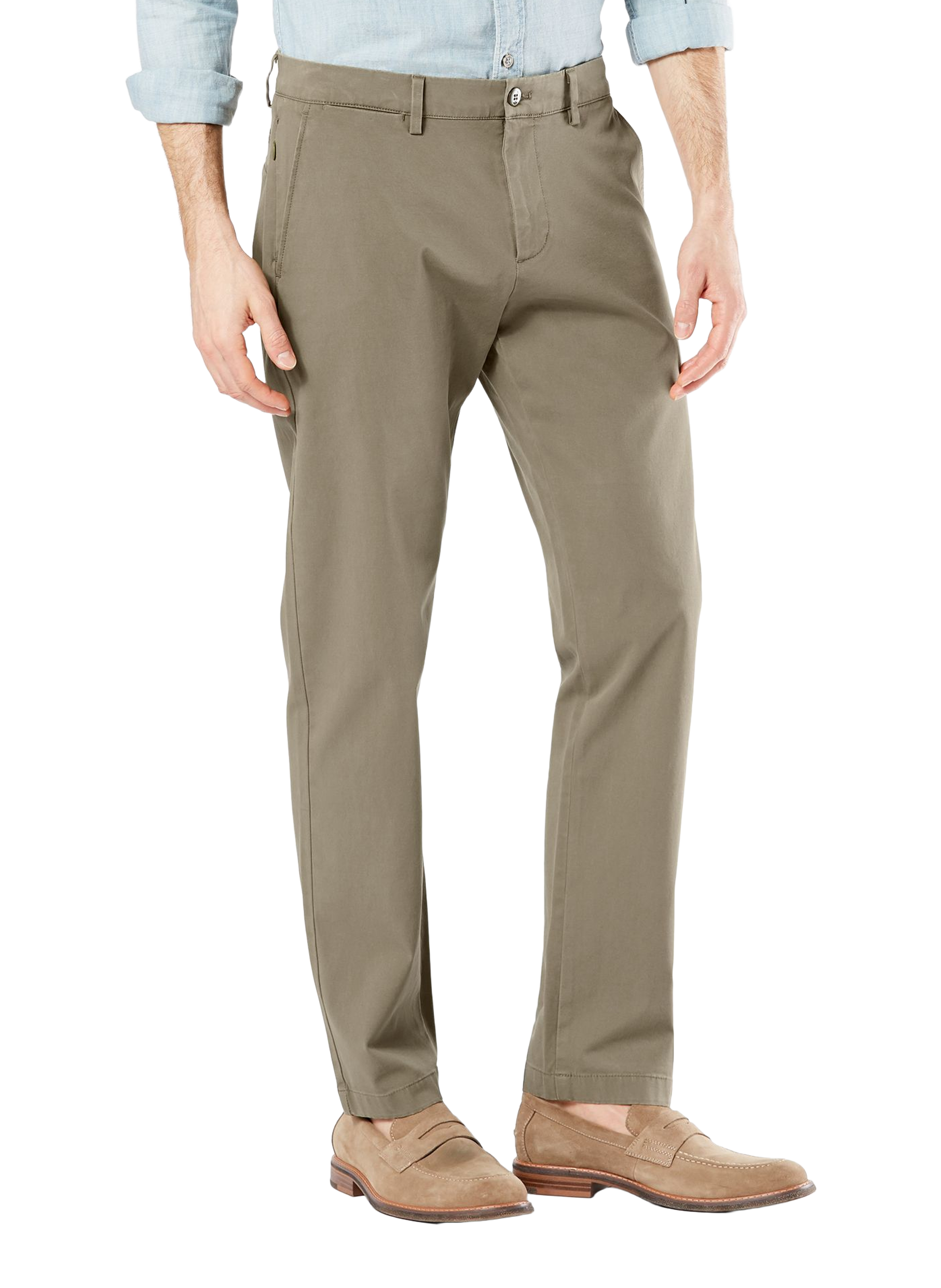 DOCKERS Pantalon chino slim en coton Kaki