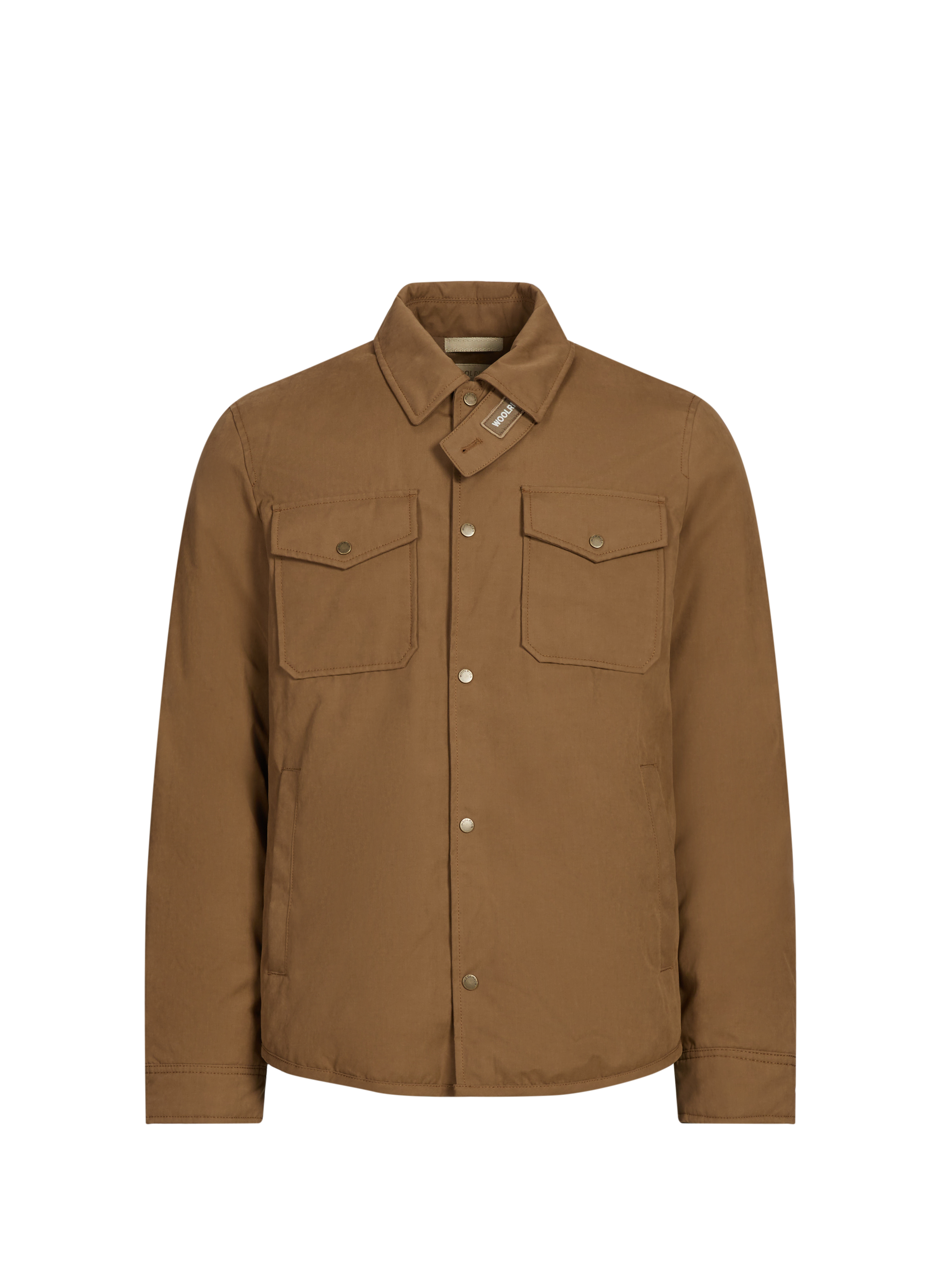 Surchemise droite col classique Brown by WOOLRICH WOOLRICH Surchemise droite col classique Brown