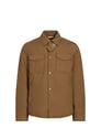 Surchemise droite col classique | Brown by WOOLRICH WOOLRICH Surchemise droite col classique | Brown
