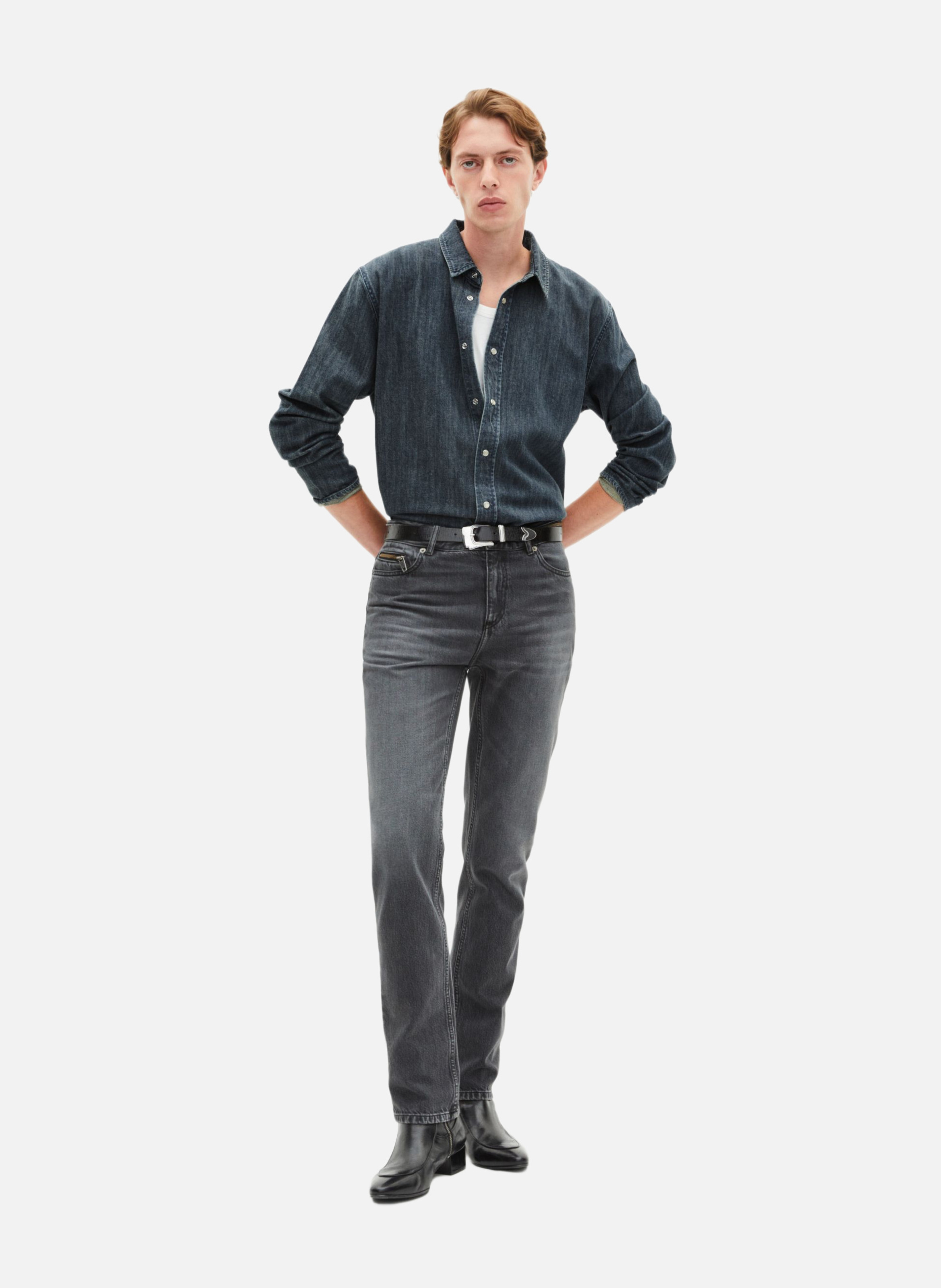Chemise en denim THE KOOPLES Bleu