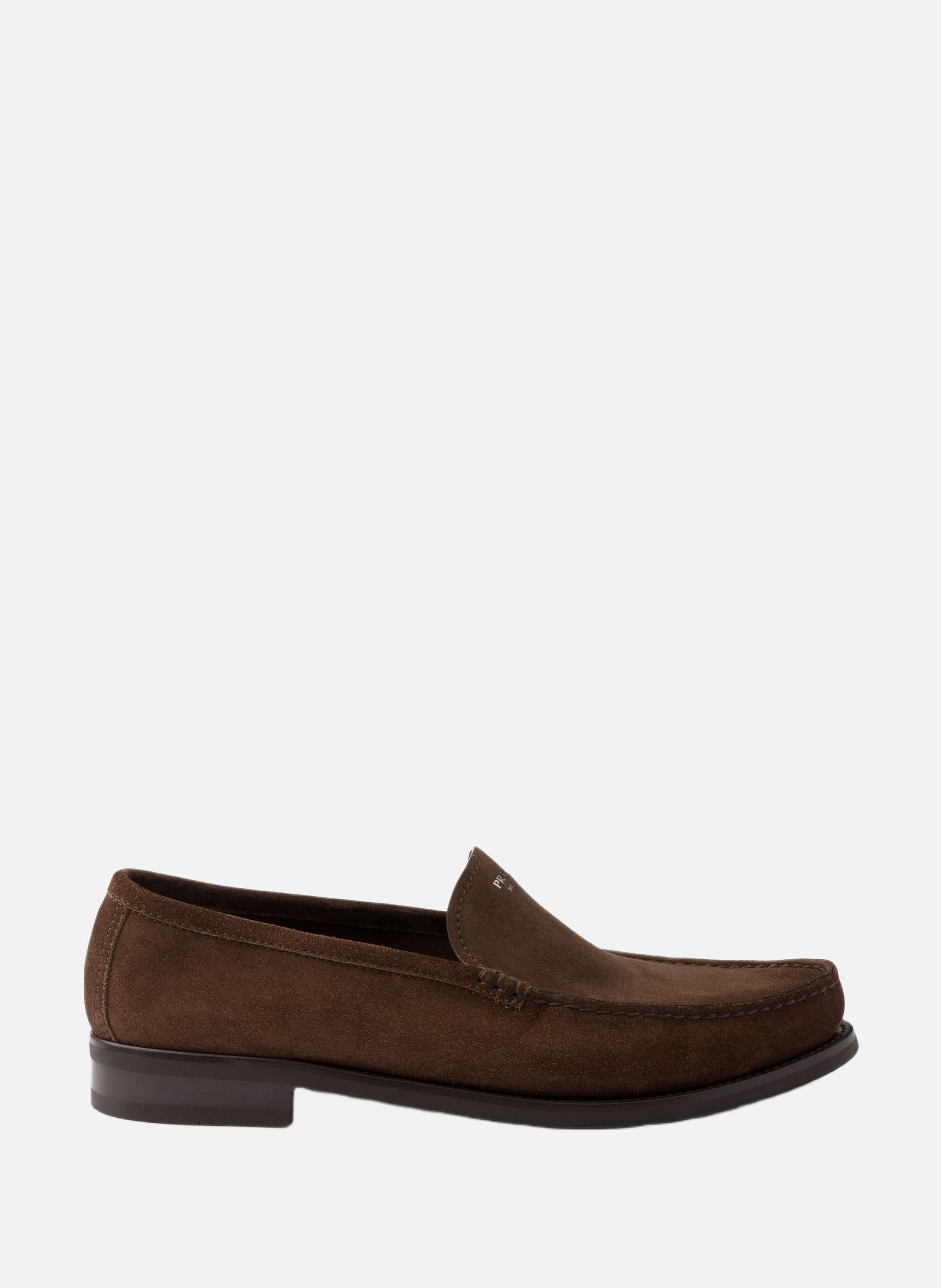 Mocassins en veau velours PRADA Marron
