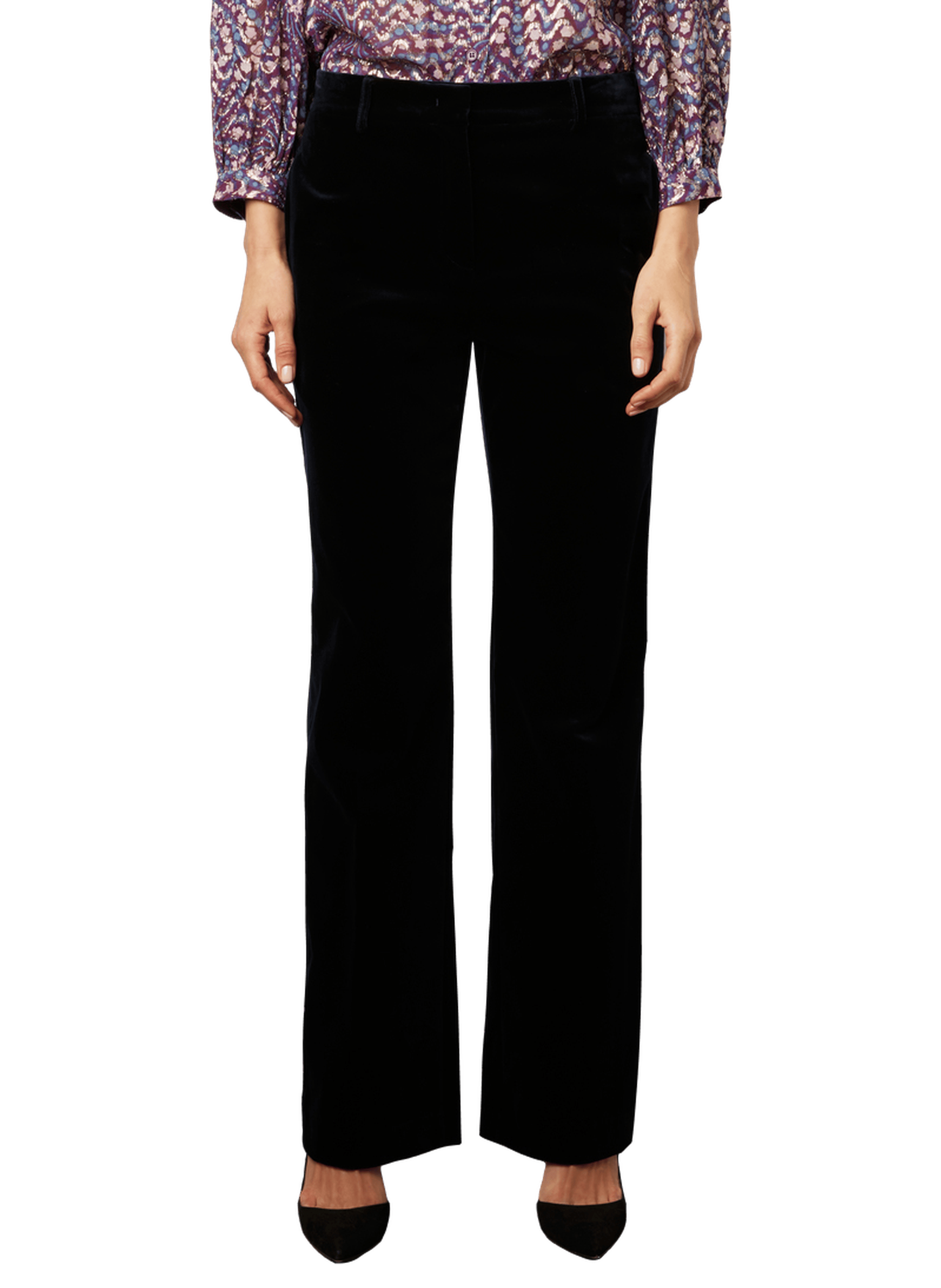 Pantalon GERARD DAREL Femme - Bleu Plissé Devant, Taille élastique Avec Manchette - Taille 36 - Neuf Avec étiquettes