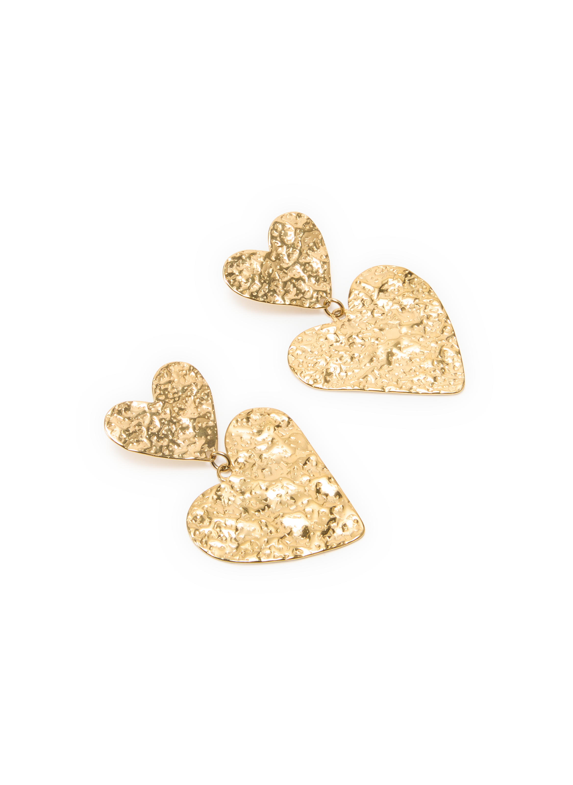 Heart-shaped earrings AU PRINTEMPS PARIS Golden