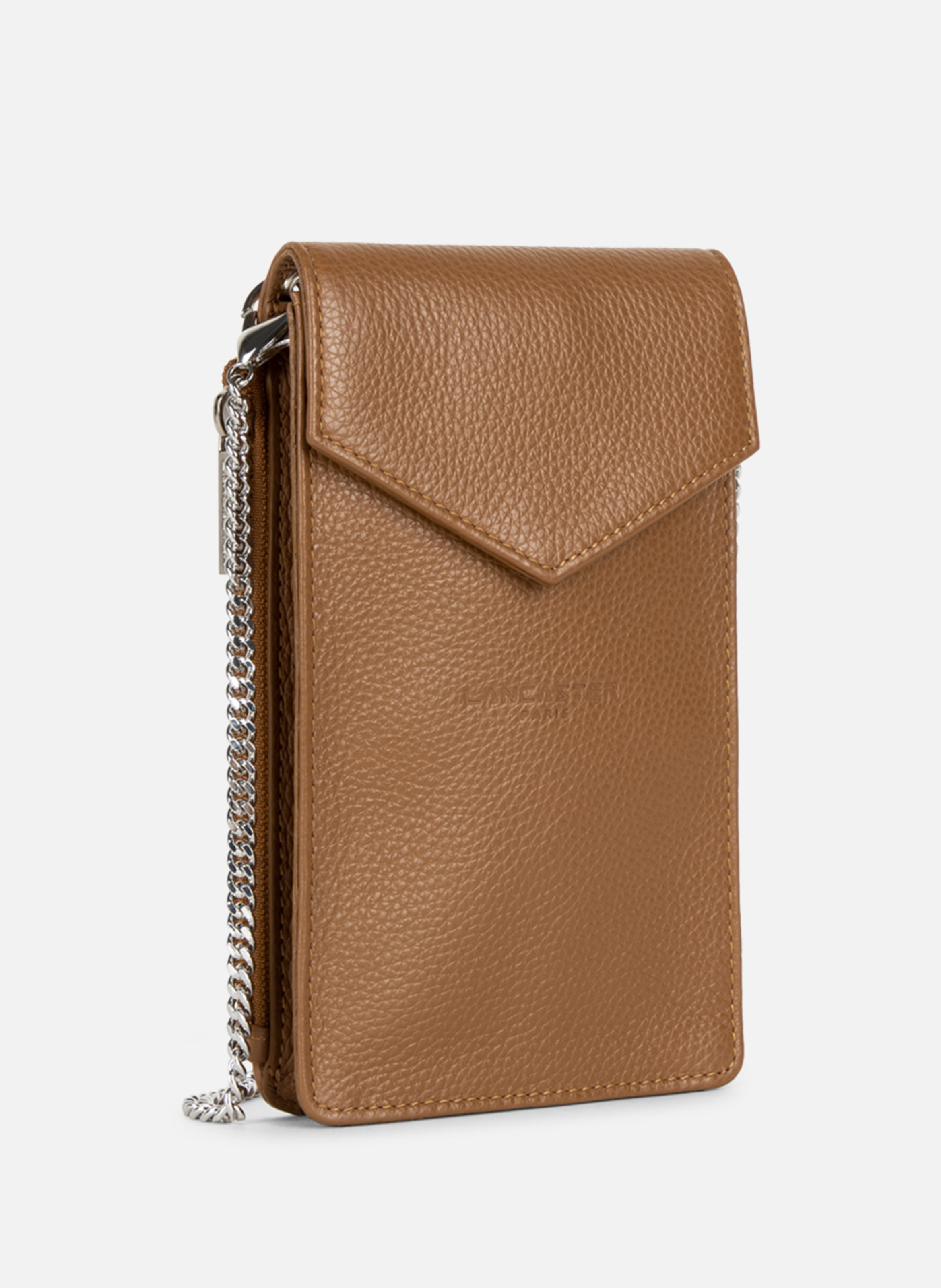 Smartphone holder - Foulonné PM LANCASTER Brown