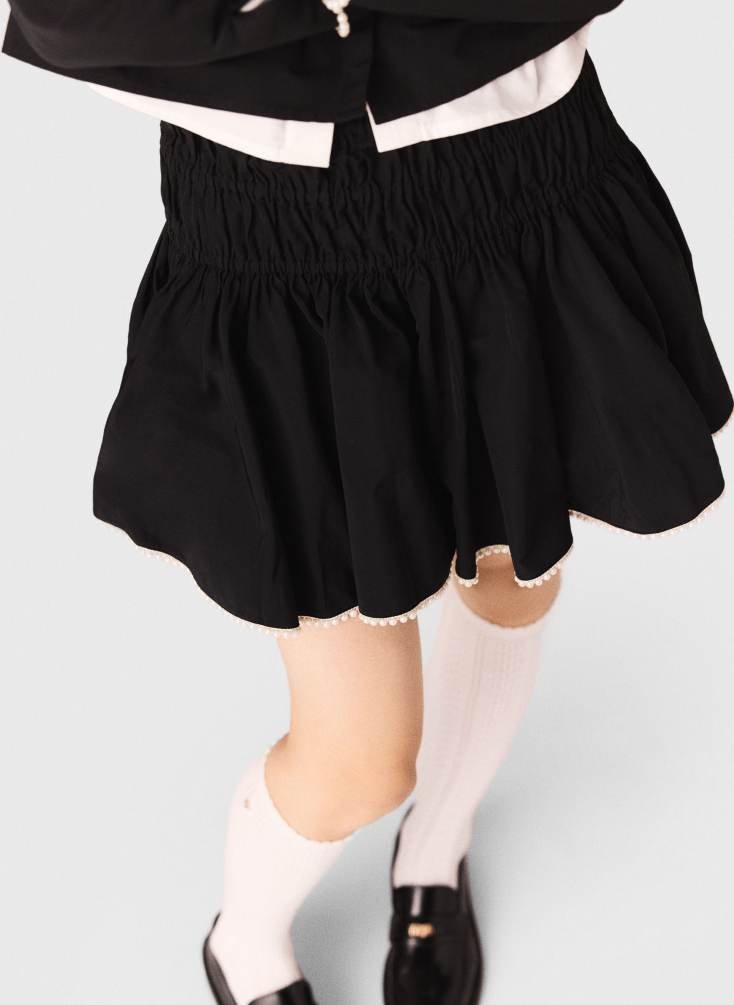 Jupe courte évasée MAJE Noir