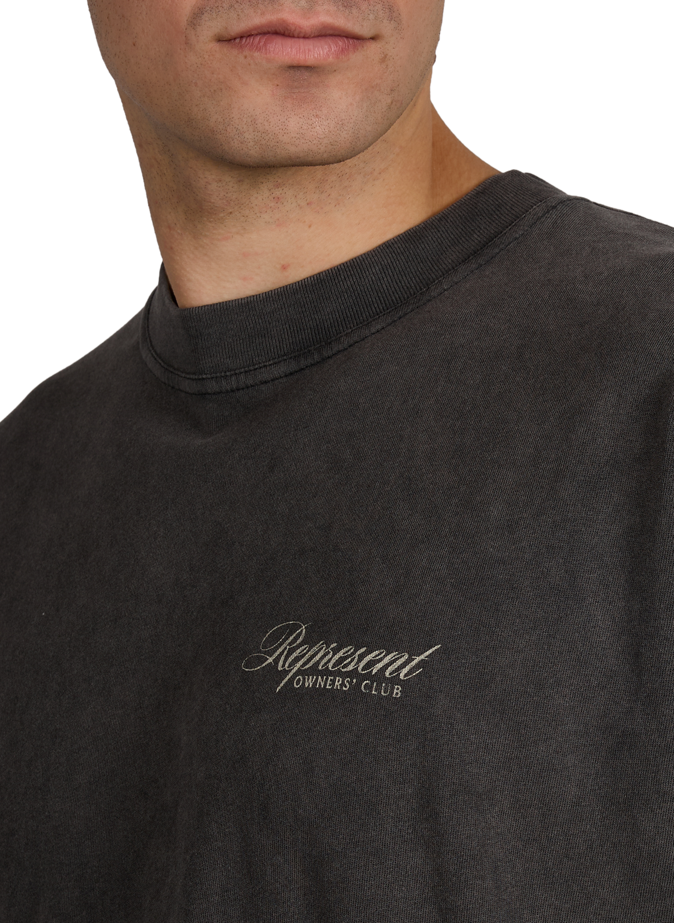 Loose cotton T-shirt REPRESENT Grey