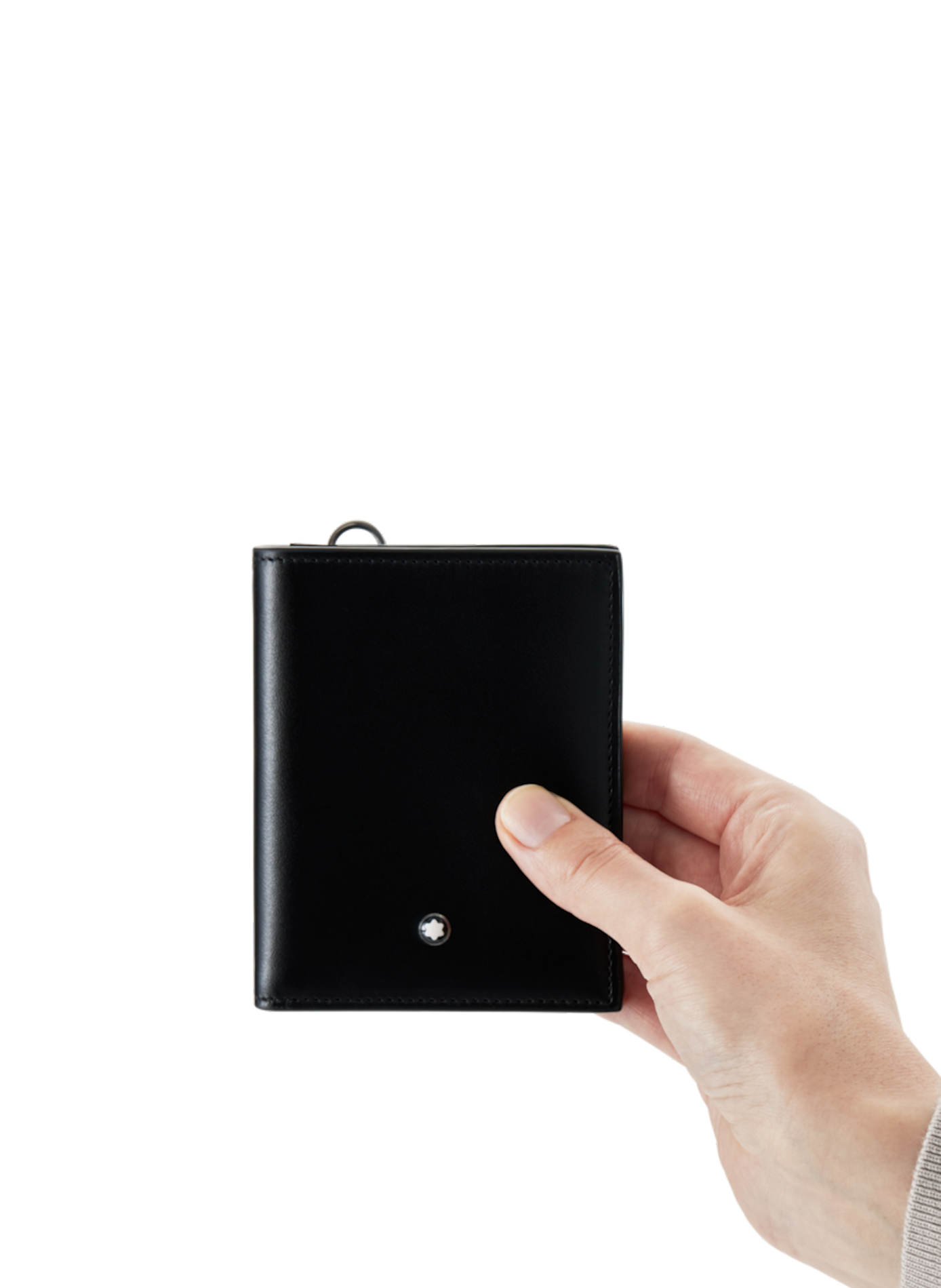 Compact leather wallet MONTBLANC Black