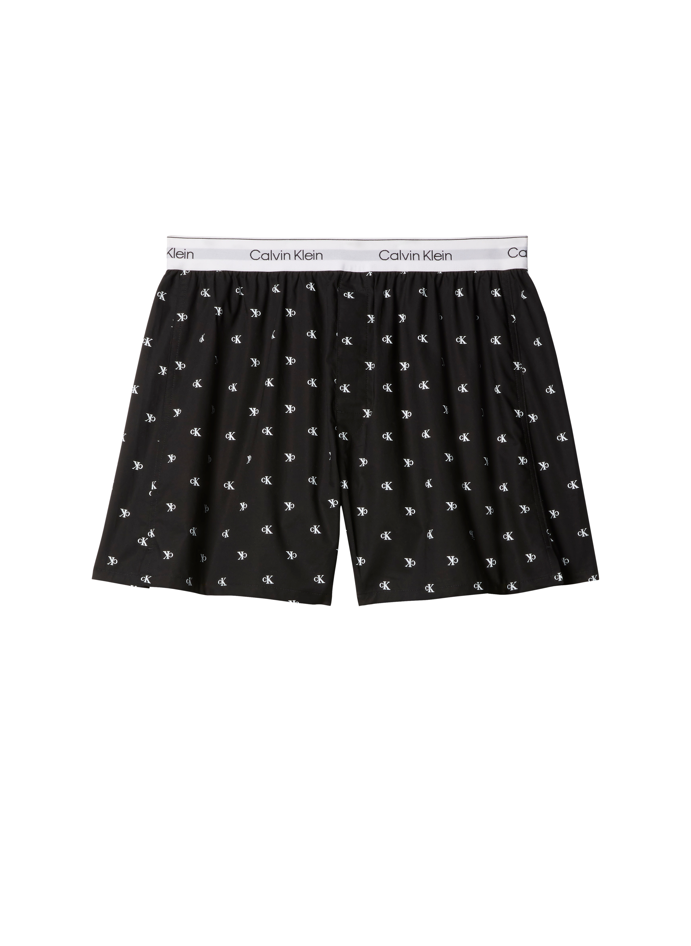 Short imprimé en coton CALVIN KLEIN Noir