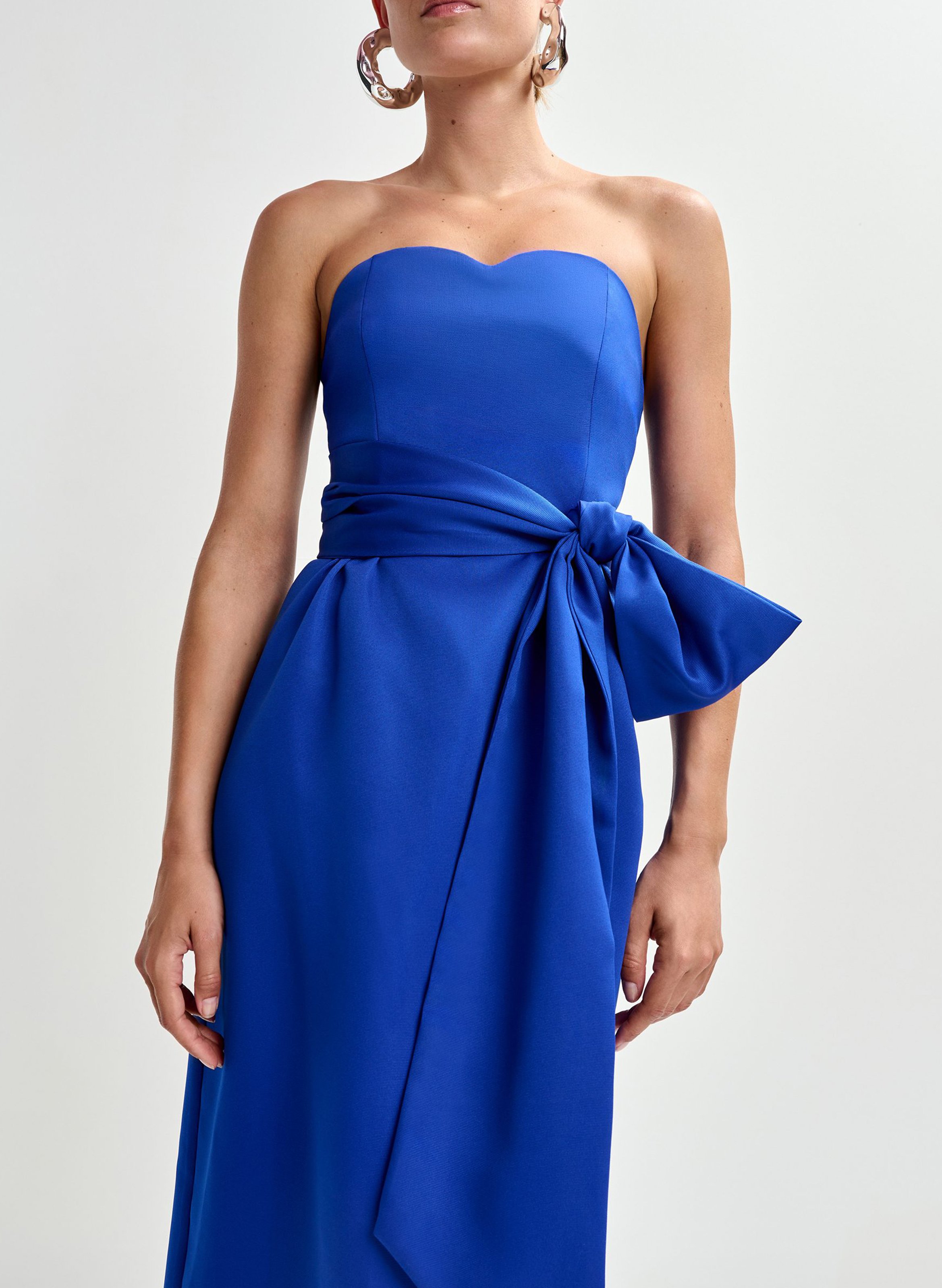 Robe midi bustier Juror ESSENTIEL ANTWERP Bleu