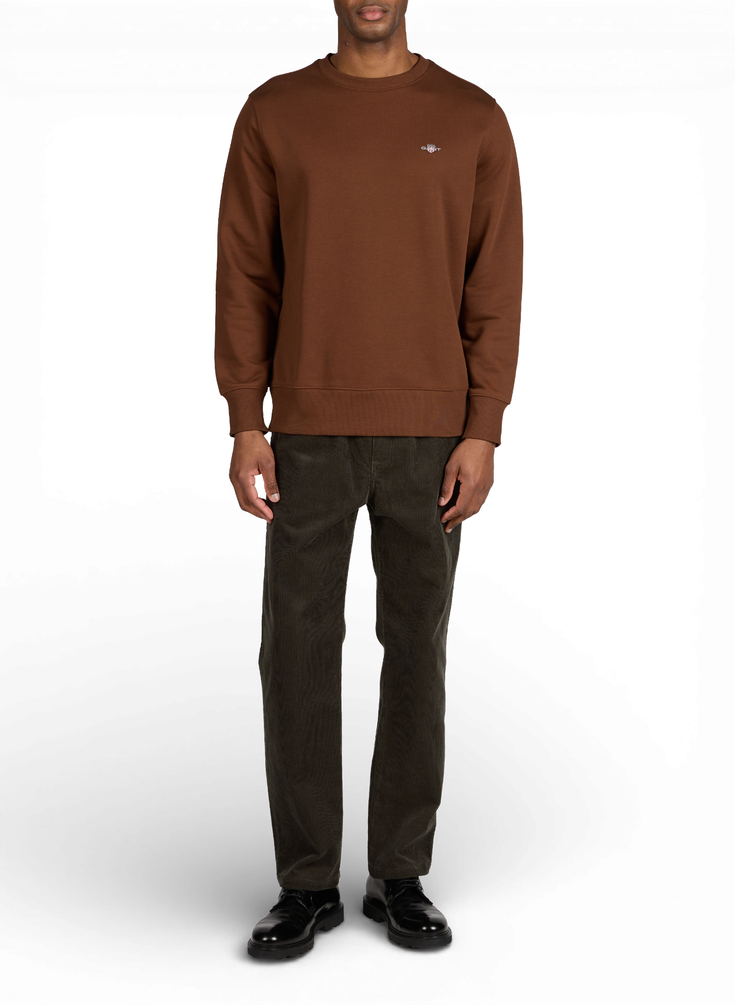 Straight corduroy cotton pants SAMSOE SAMSOE Khaki