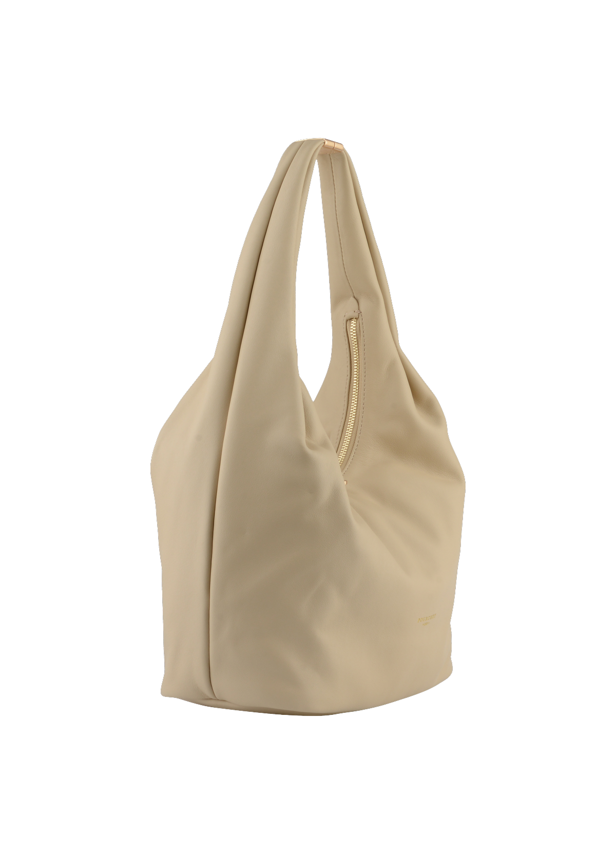 Arche | sac besace hobo en cuir de vachette POURCHET Beige
