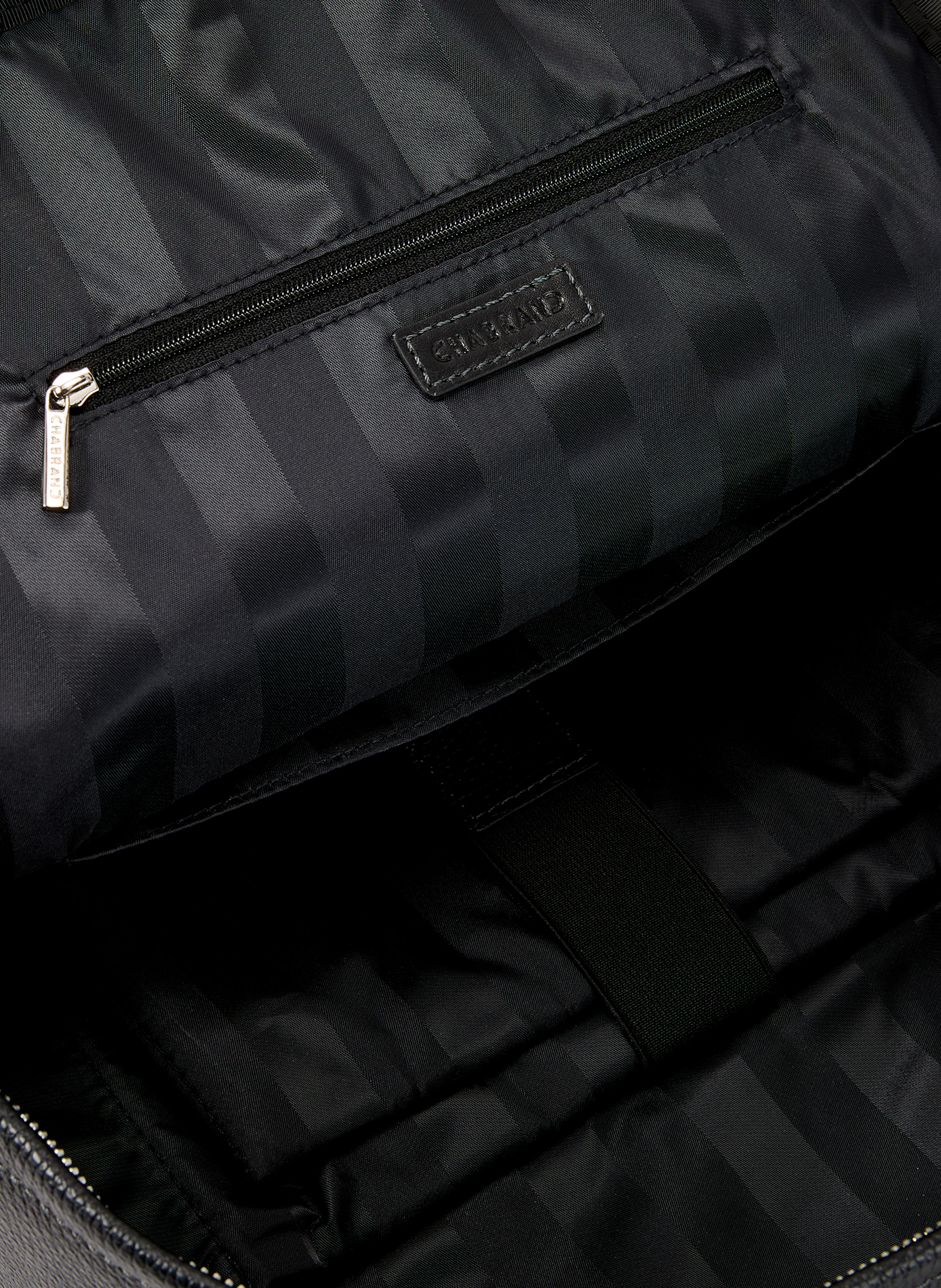 Sac à dos en cuir de vachette CHABRAND Noir