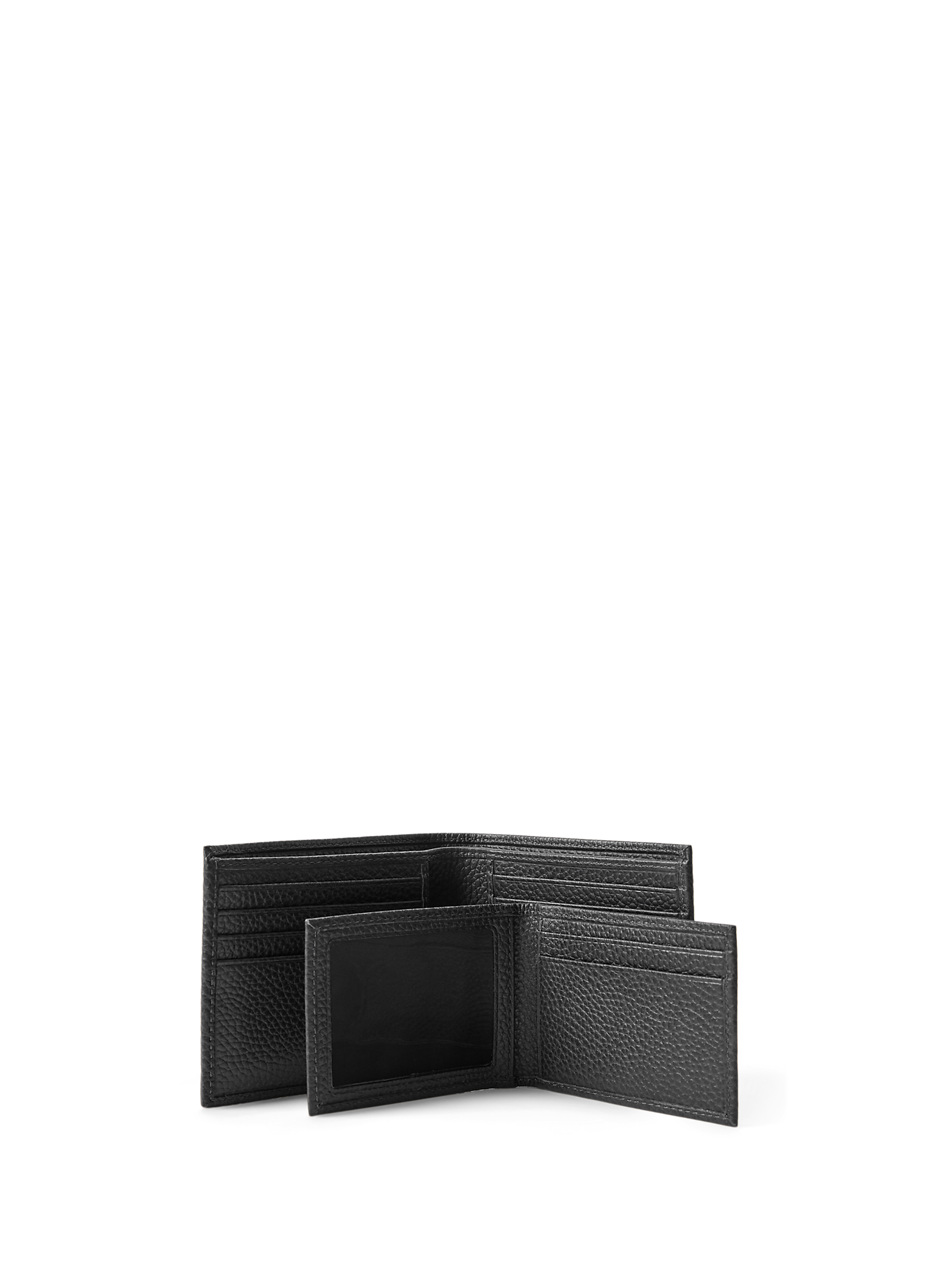 Portefeuille en cuir de vache POLO RALPH LAUREN Noir