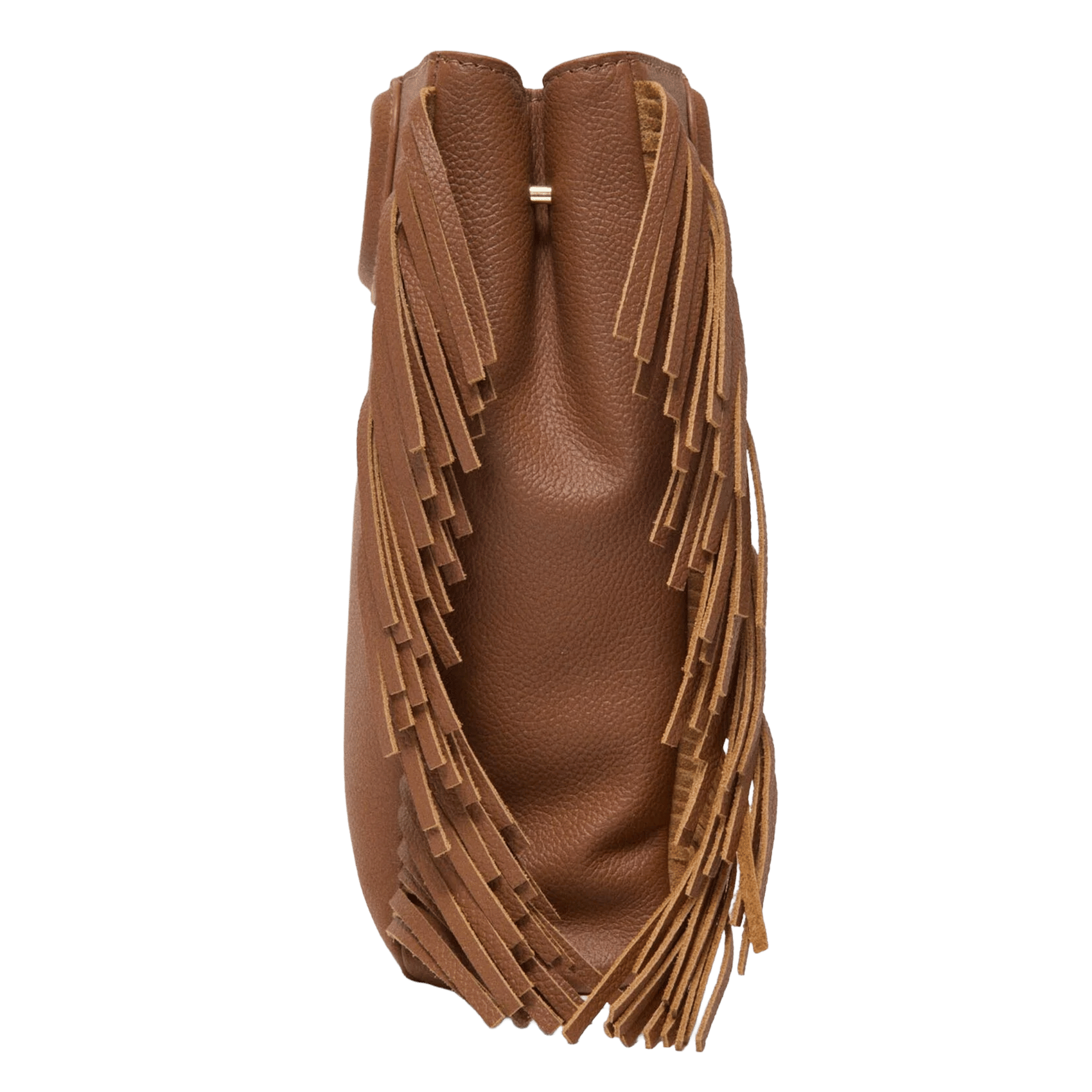 Sac bandoulière en cuir m MAJE Marron