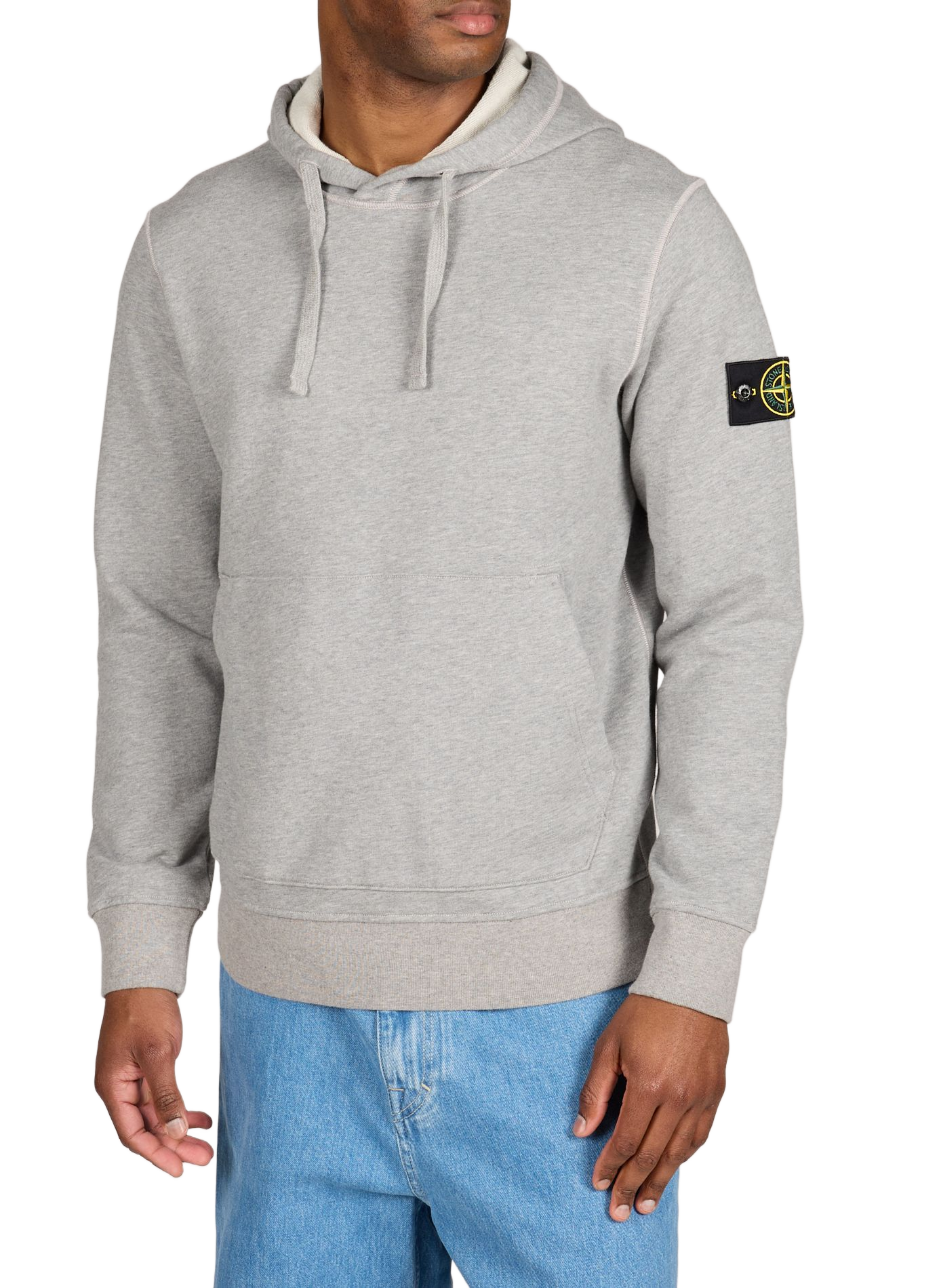 Cotton Hooded Sweatshirt STONE ISLAND Grey