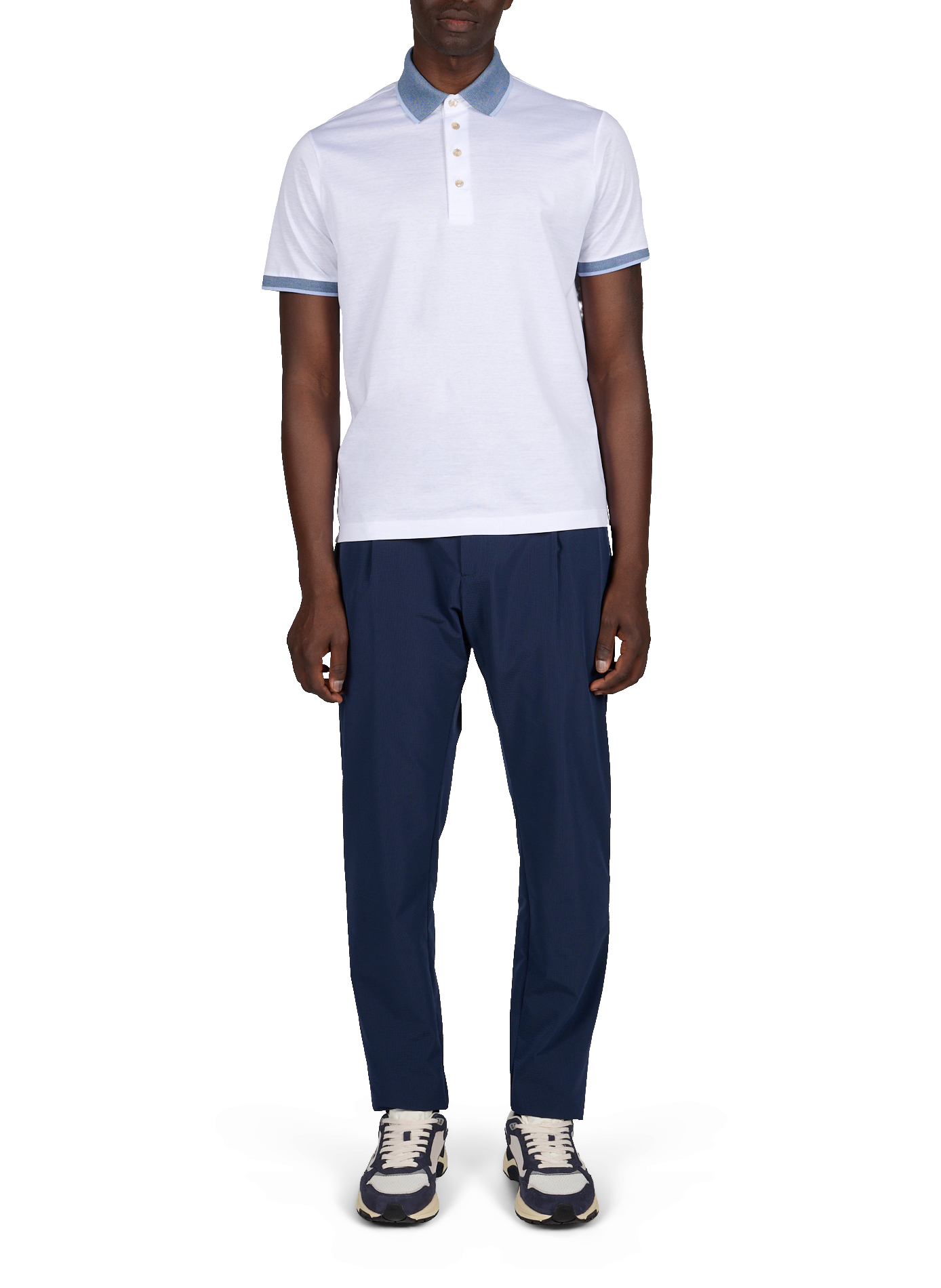 Straight cotton polo shirt PAUL & SHARK White