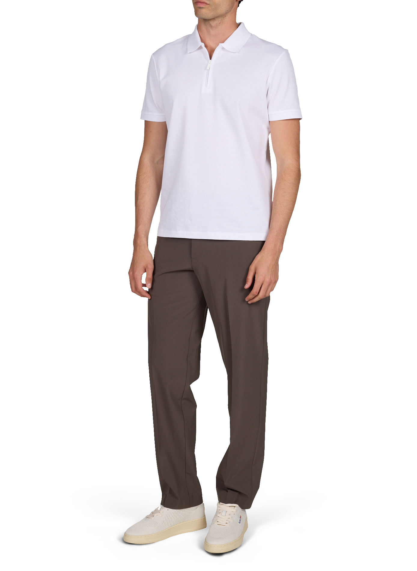 Pantalon cigarette  EMPORIO ARMANI Marron