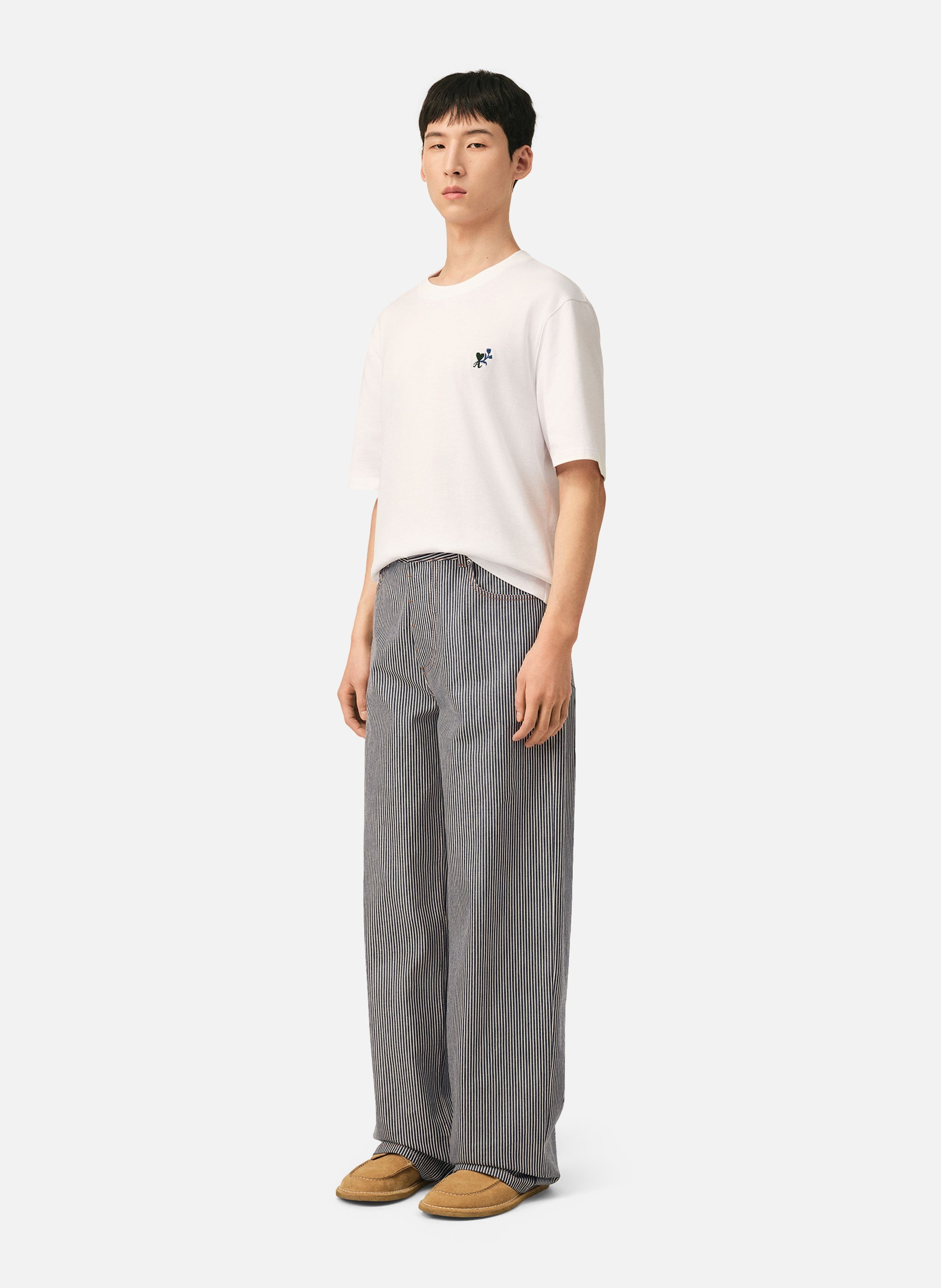 Jean coupe baggy en coton AMI PARIS Multicolore