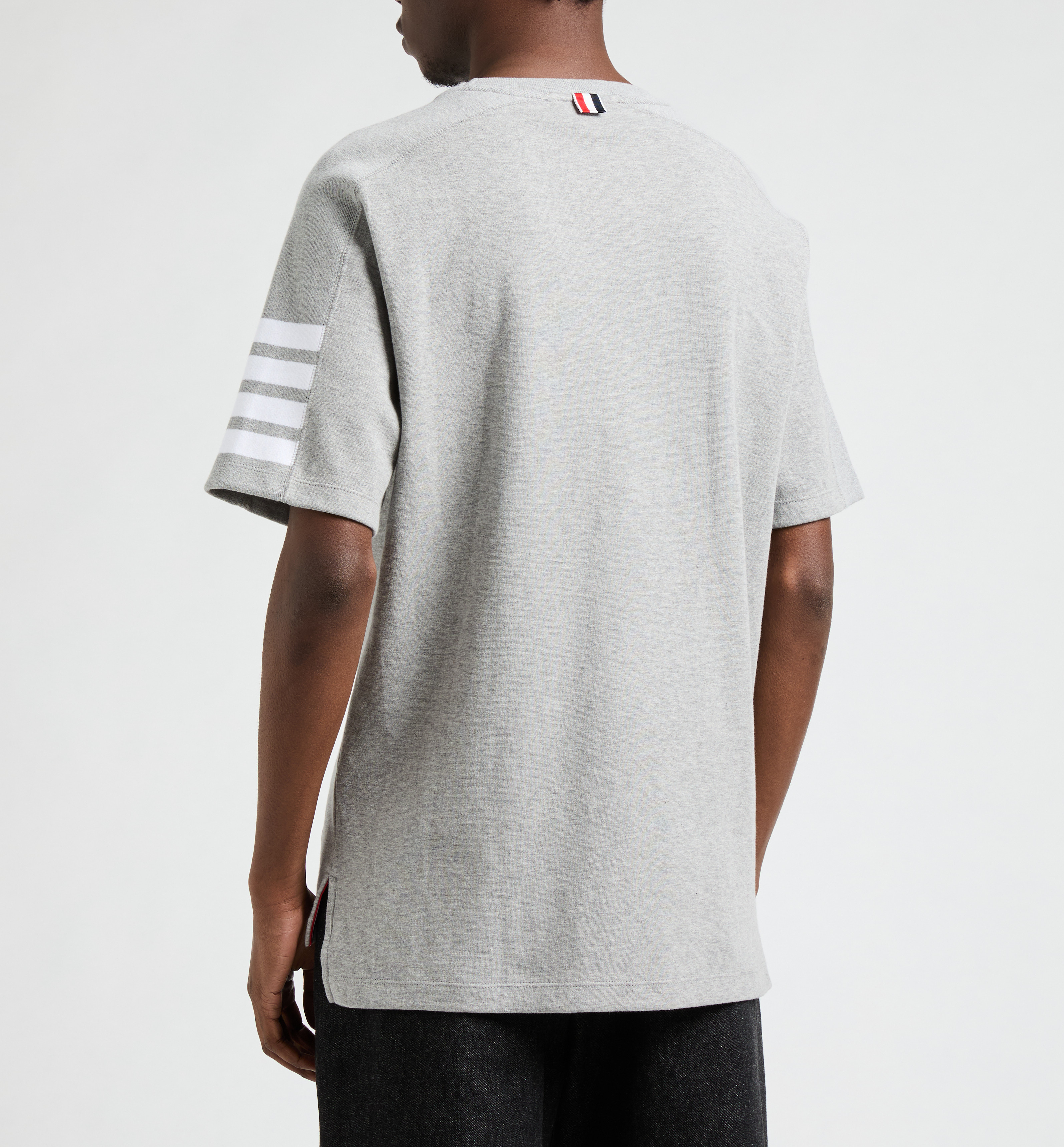 T-shirt met strepen THOM BROWNE Grijs