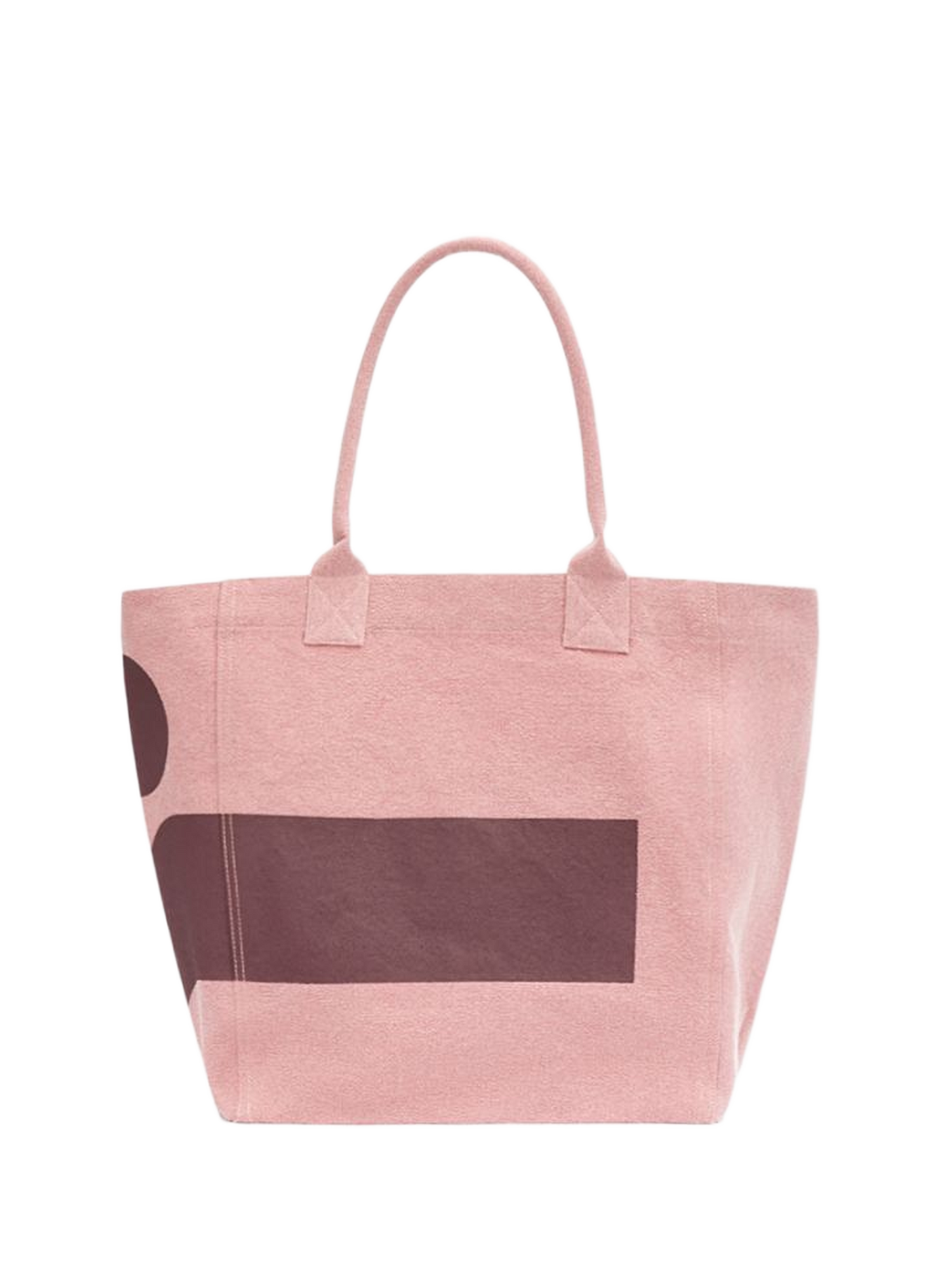 Tote bag Small Yenky printed in cotton Pink