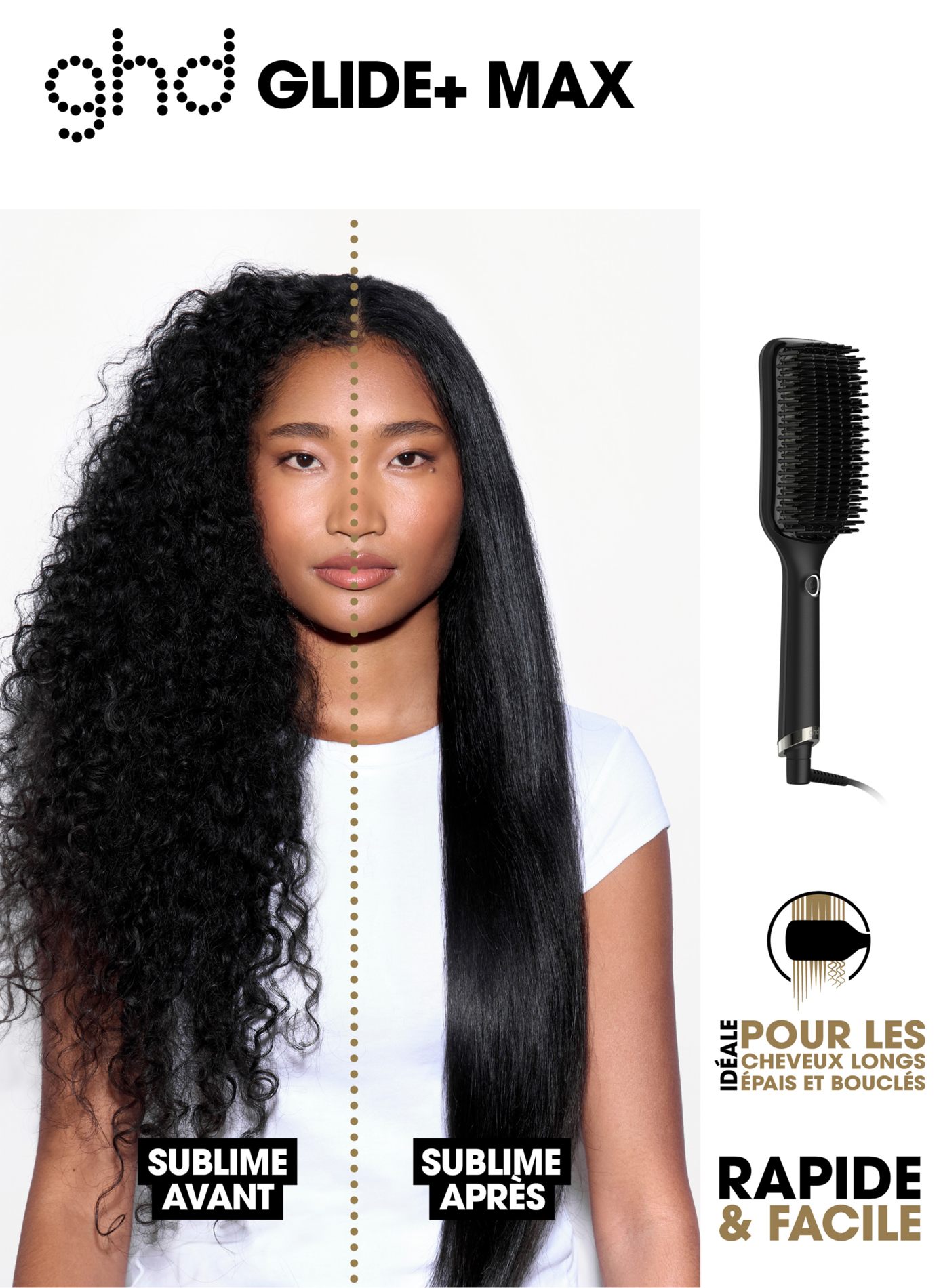 Brosse lissante professionnelle extra-large ghd Glide+ Max GHD No color