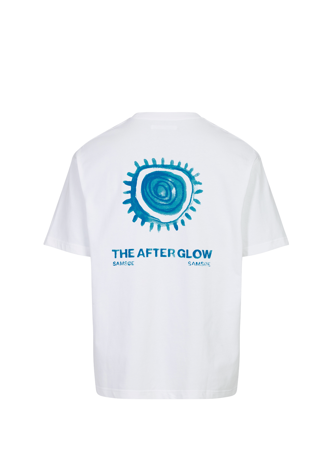 Straight logo cotton t-shirt SAMSOE SAMSOE White