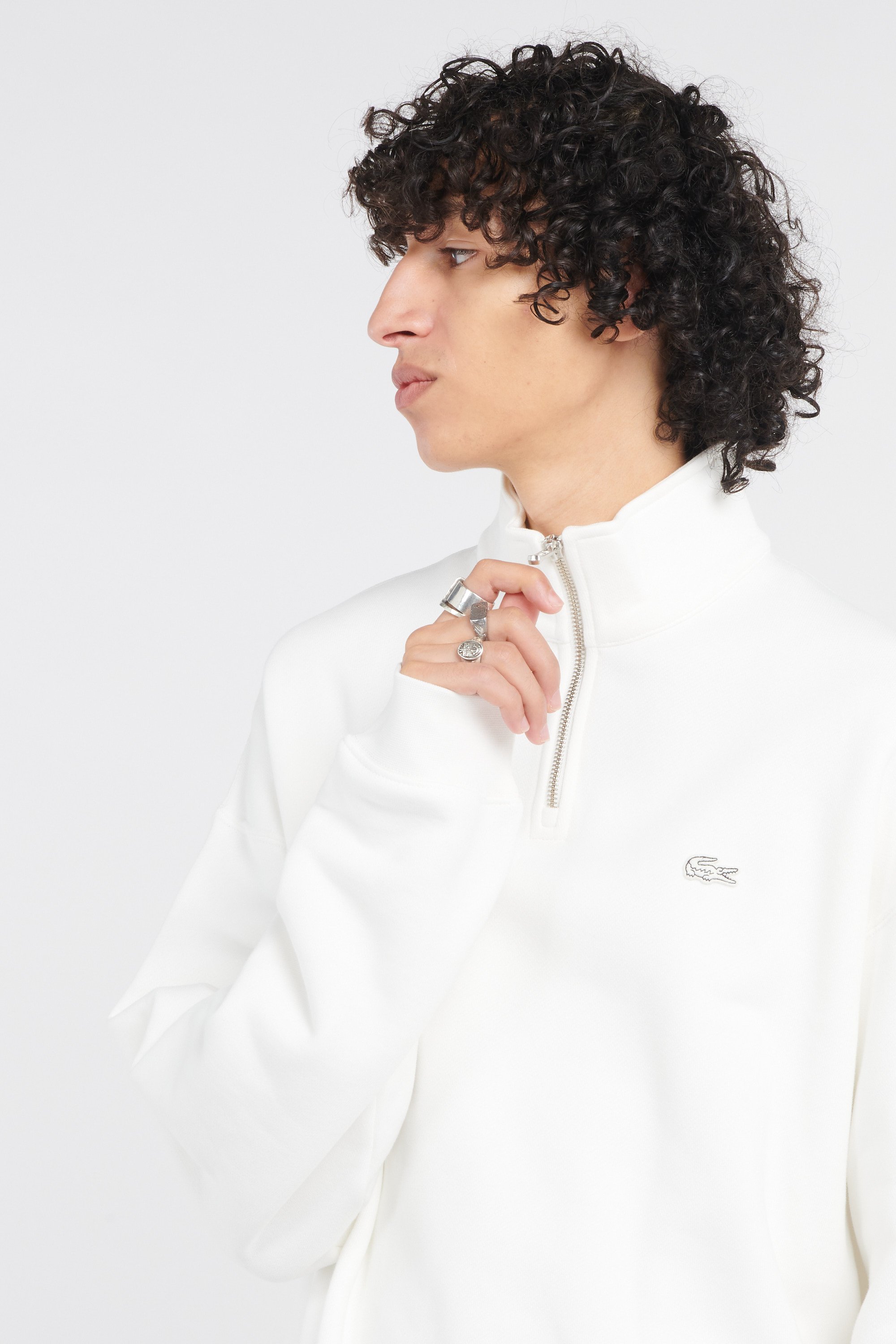 Sweatshirt LACOSTE Blanc