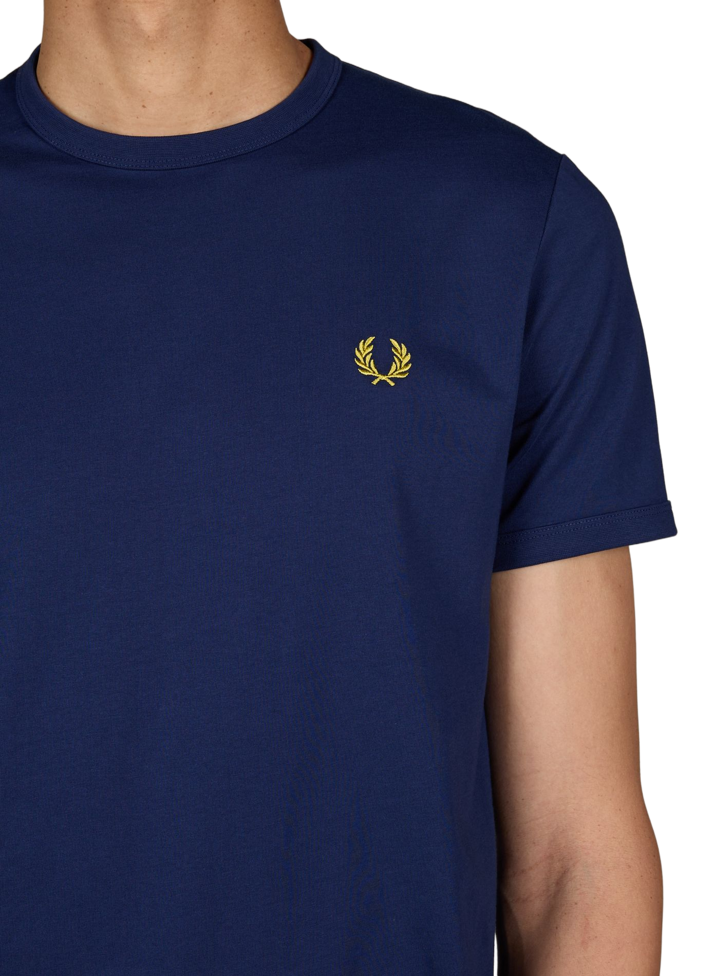 T-shirt met contrasterende boorden FRED PERRY Blauw