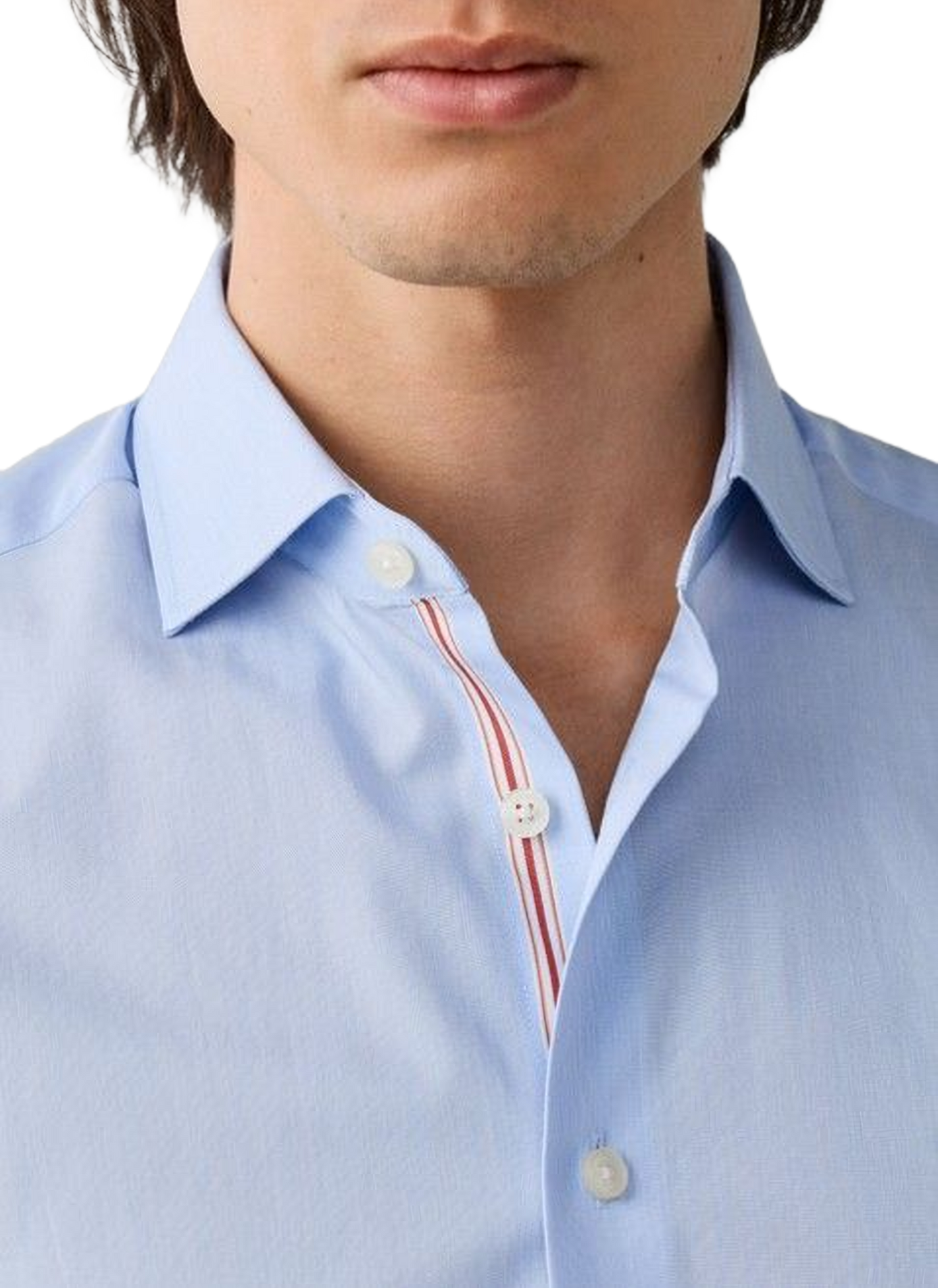 Slim-fit cotton shirt HACKETT Blue
