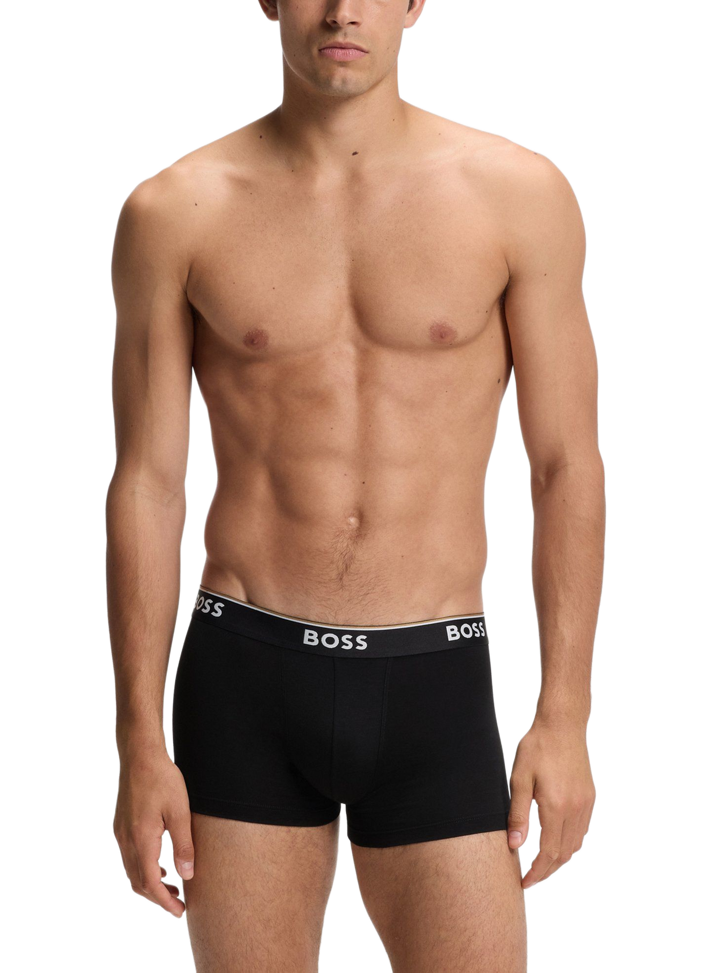 Lot de 3 boxers en coton mélangé HUGO BOSS Noir
