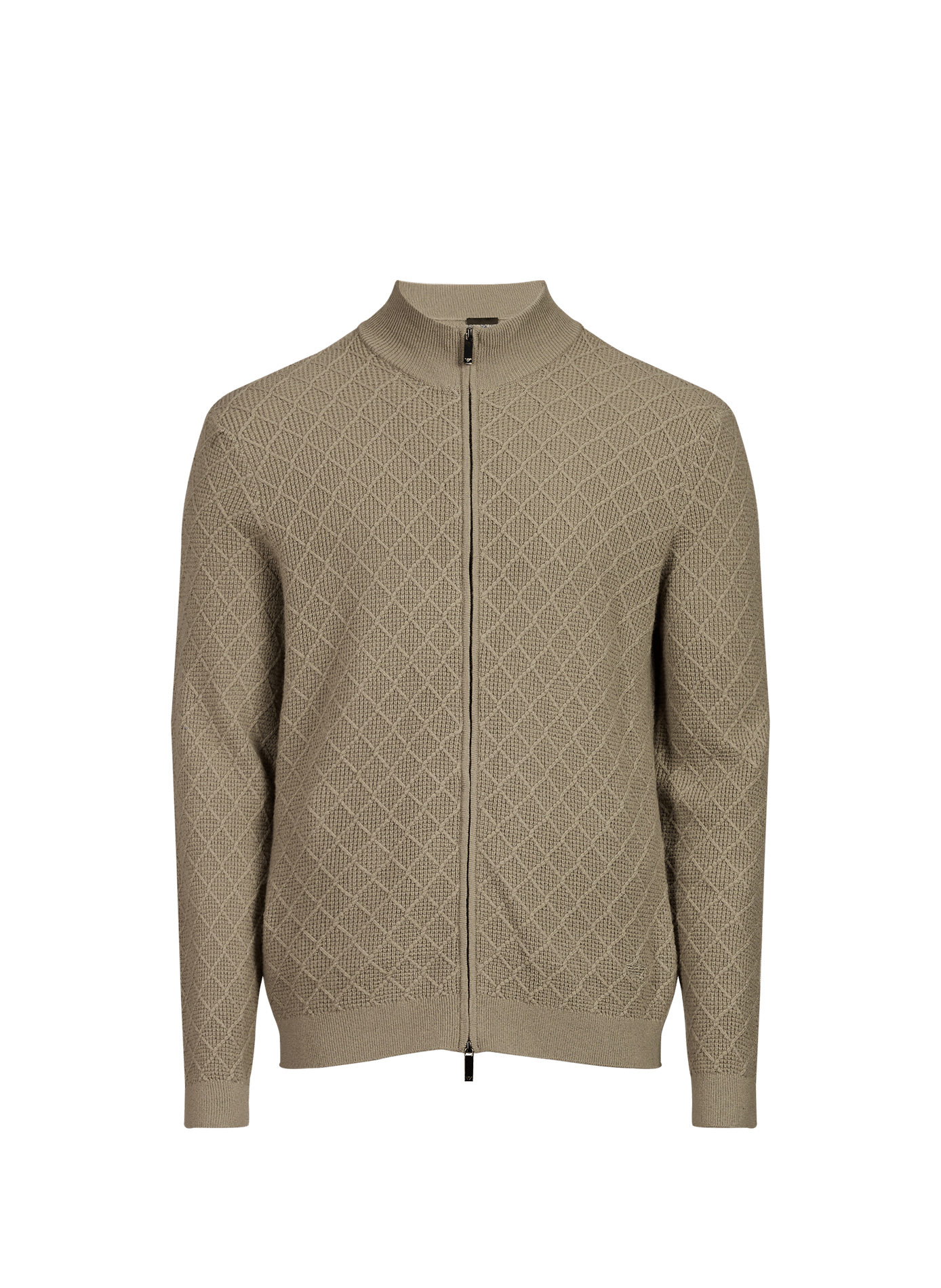 Virgin wool blend knit sweater EMPORIO ARMANI Beige