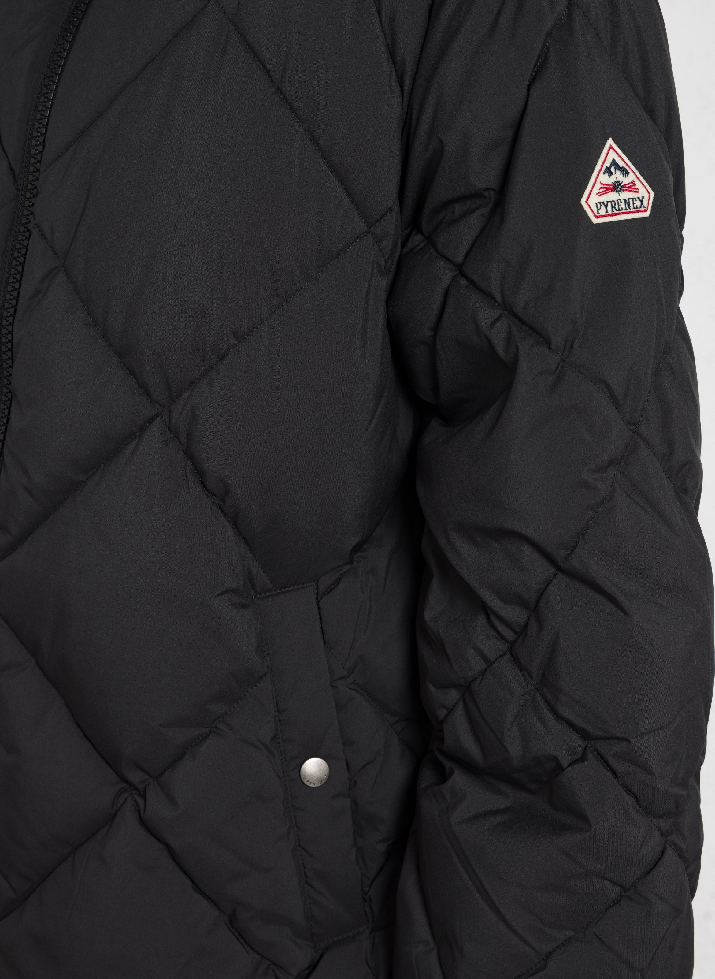 Gewatteerde parka met capuchon Adele. PYRENEX Zwart