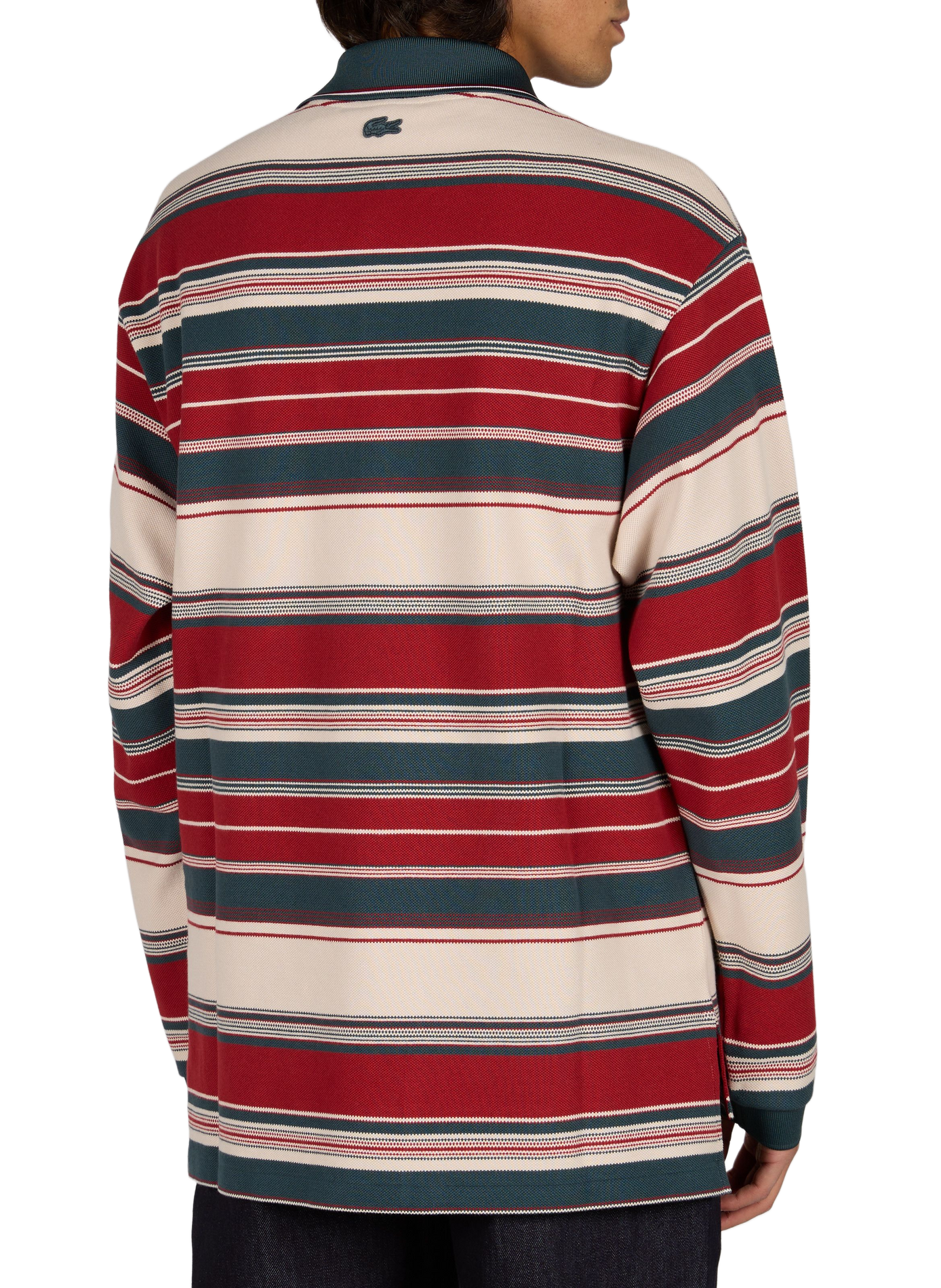 Polo Oziris droit rayé en coton LACOSTE Multicolore
