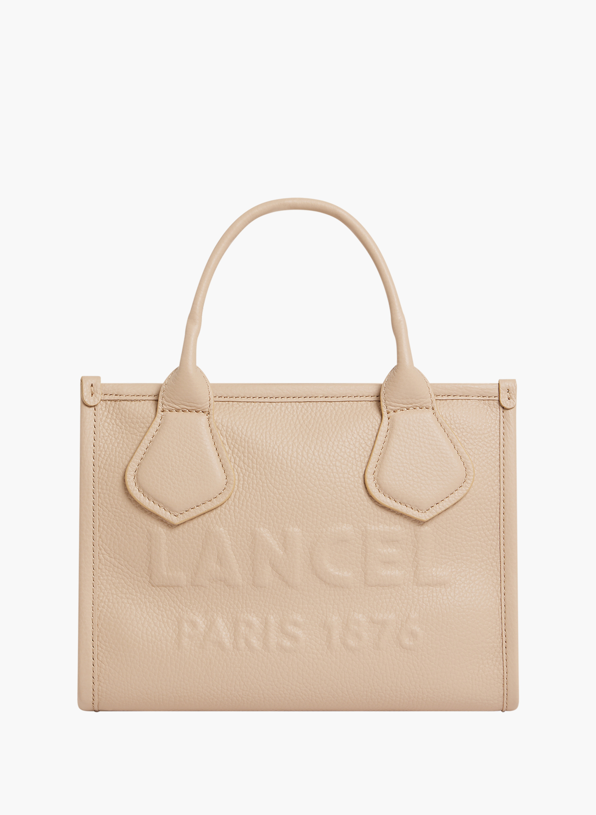 Sac cabas zippé s jour de lancel en cuir LANCEL Beige