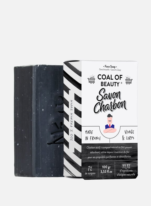 COAL OF BEAUTY - Lipid-enriched face amp; body soap by MONSIEUR BARBIER MONSIEUR BARBIER COAL OF BEAUTY - Lipid-enriched face amp; body soap