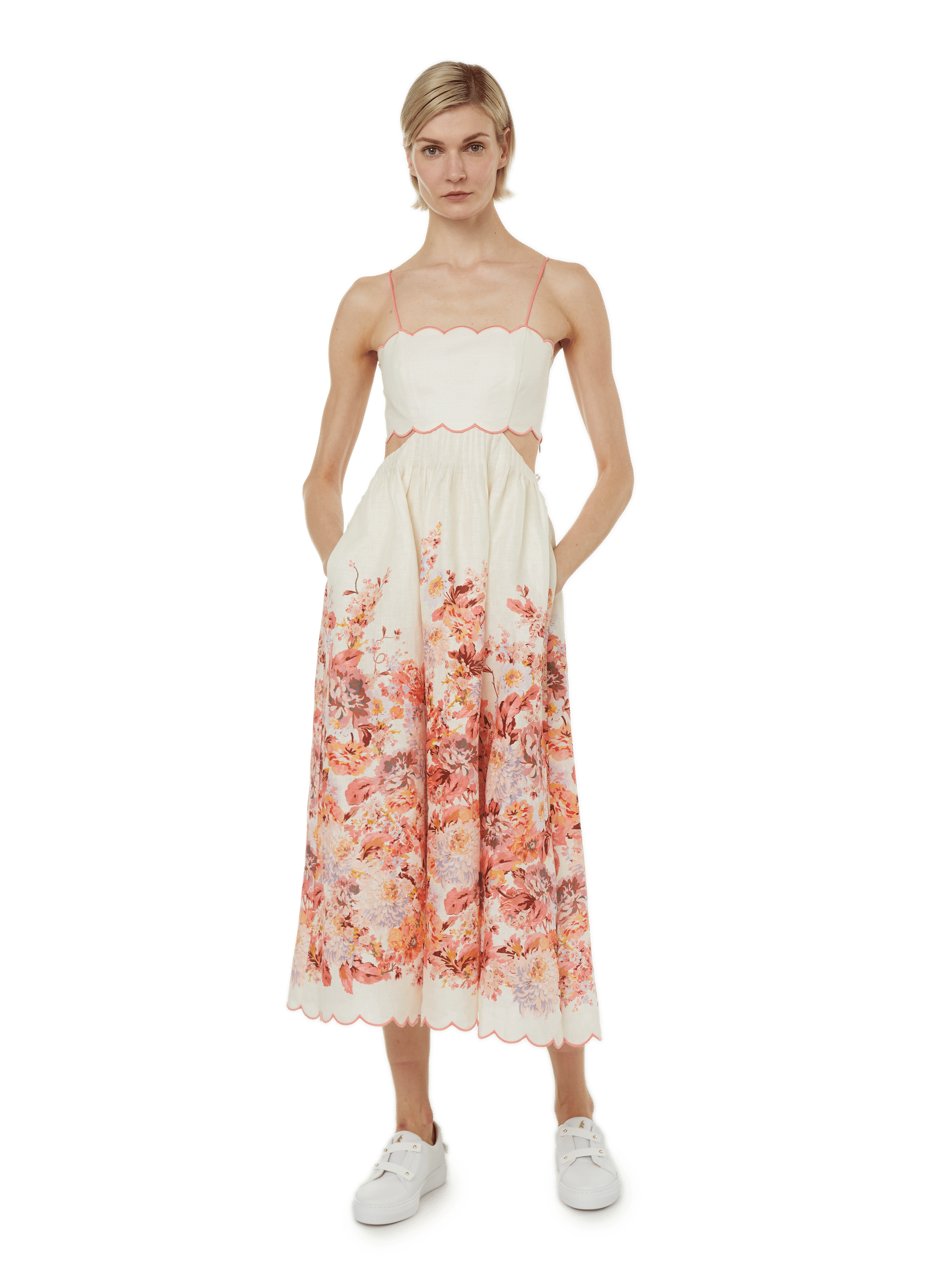 Robe midi  Devi Scallop en Lin ZIMMERMANN