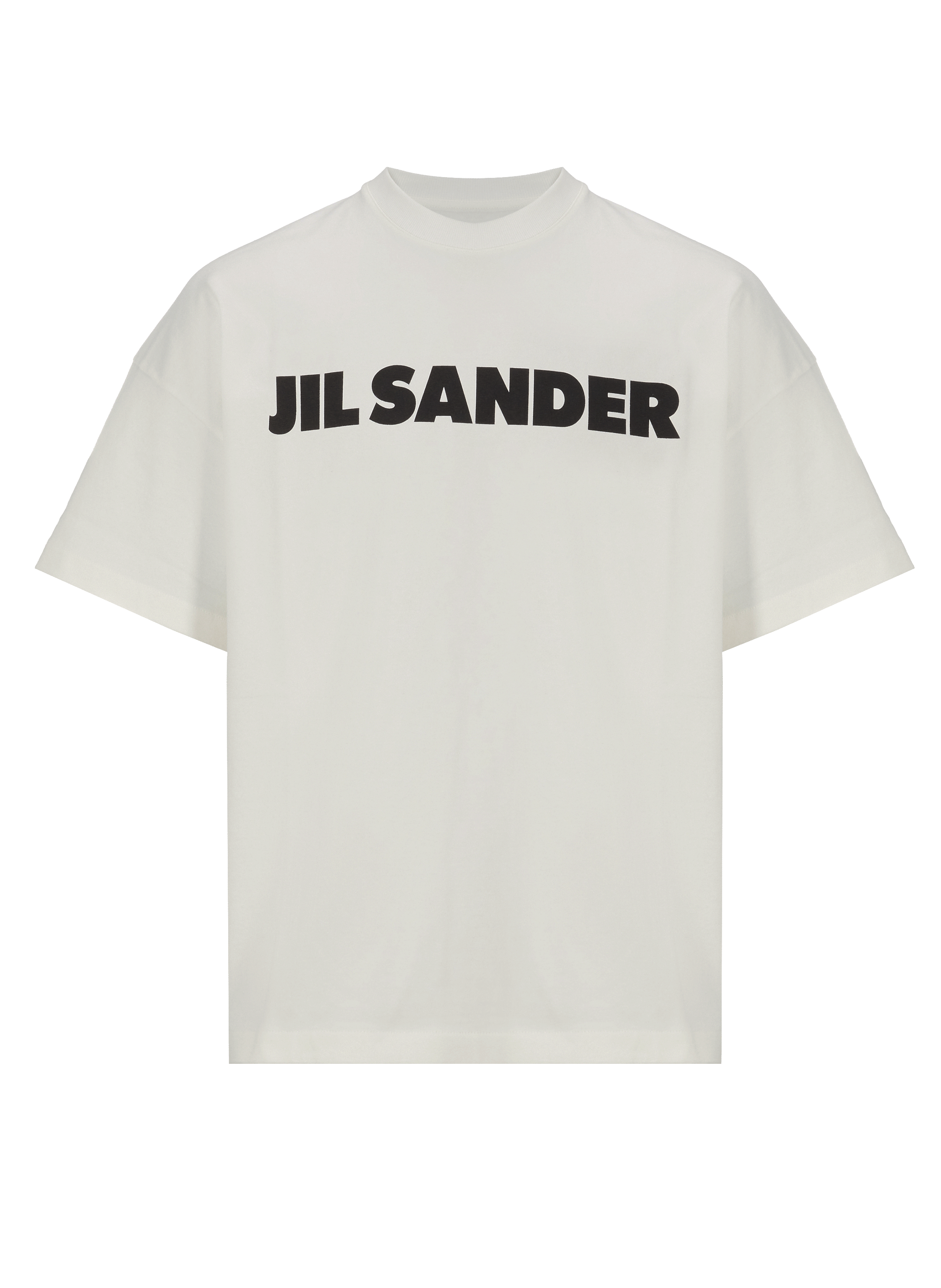 Oversized cotton logo T-shirt  JIL SANDER White
