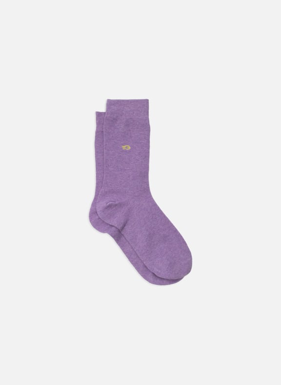 Chaussettes en coton peigné unies Violet by BILLYBELT BILLYBELT Chaussettes en coton peigné unies Violet