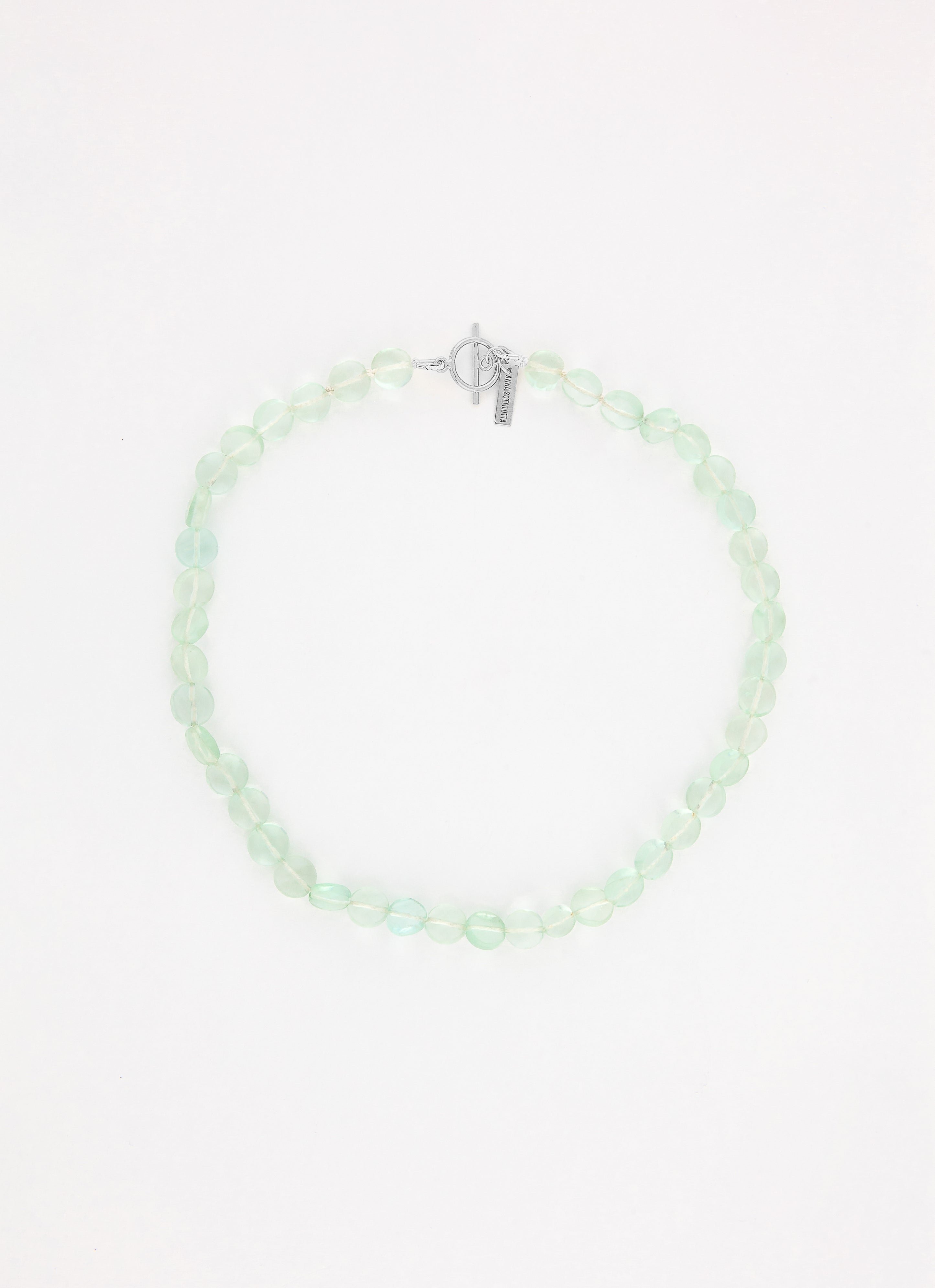 Collier perlé green argent 925 ANNA SOTTILOTTA Argent