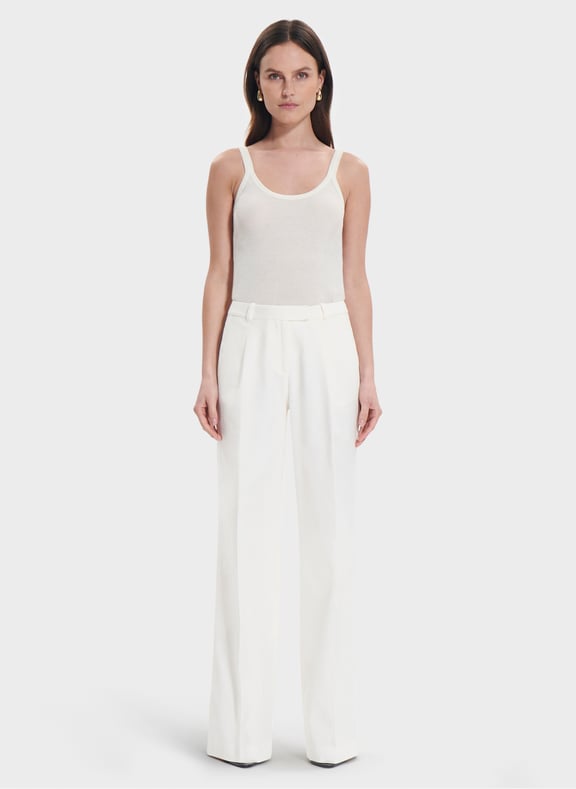 Pantalon ecru fluide - pleyel Blanc by ZAPA ZAPA Pantalon ecru fluide - pleyel Blanc