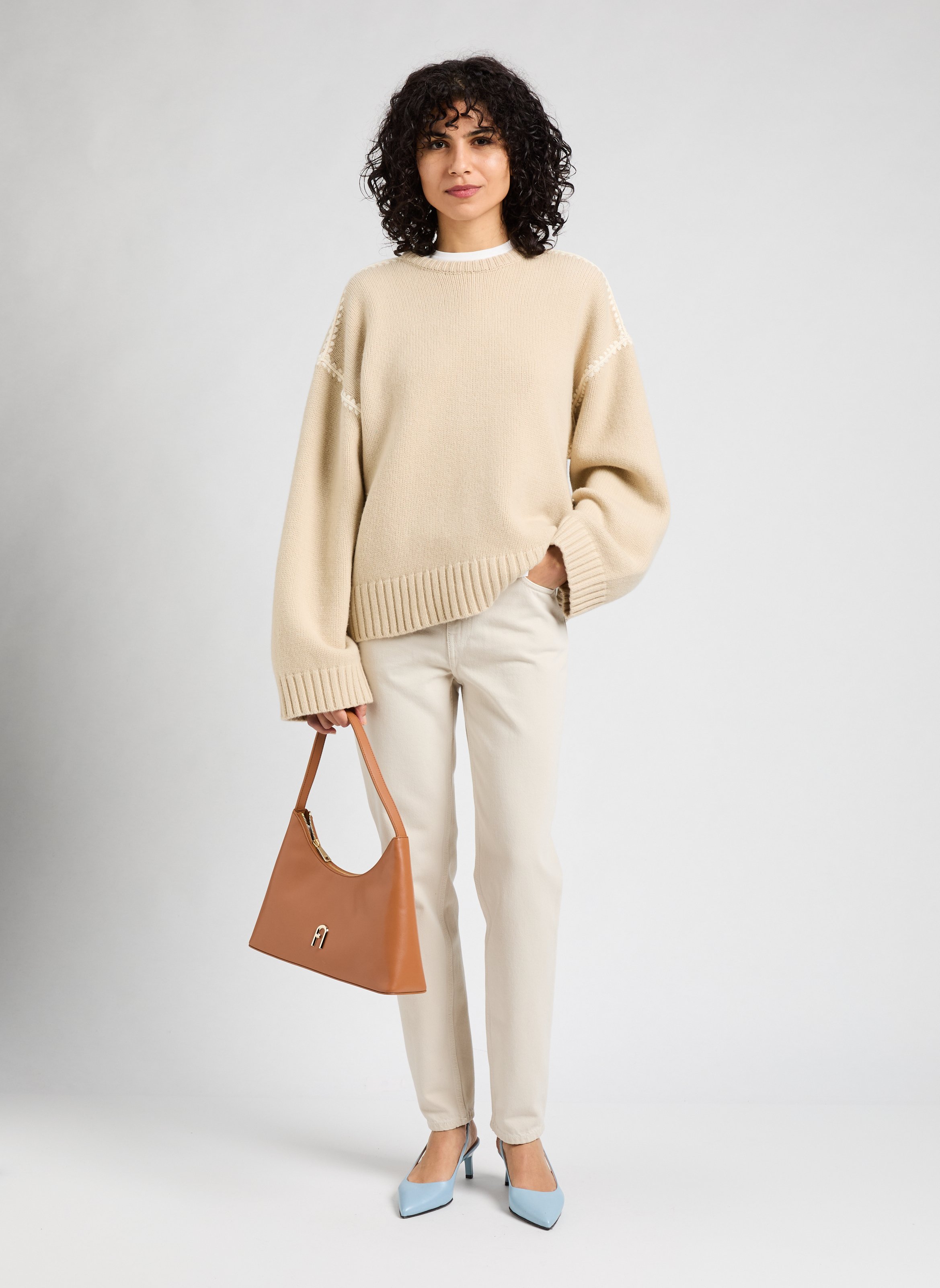 Cotton jeans  TOTEME Beige