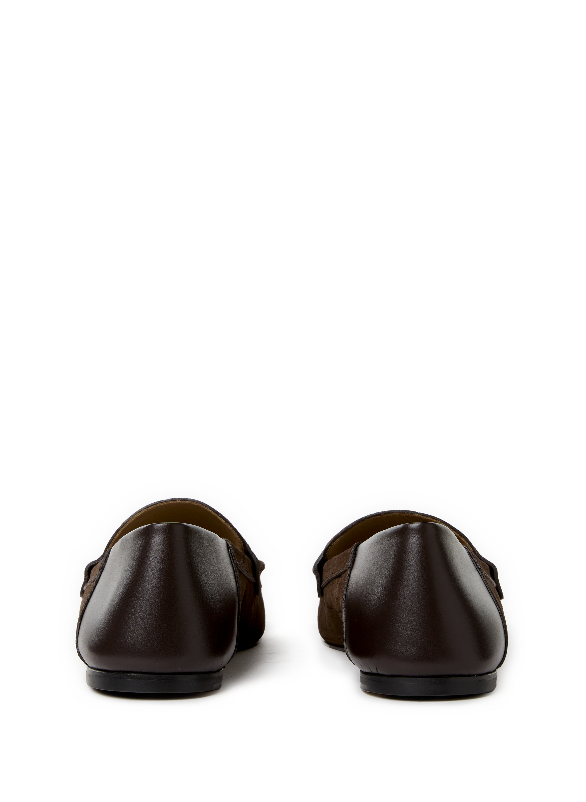 Square Moccasins in embossed crocodile suede JACQUEMUS Brown