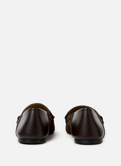 Les Mocassins Carré en croûte de cuir embossée croco JACQUEMUS Les Mocassins Carré en croûte de cuir embossée croco JACQUEMUS