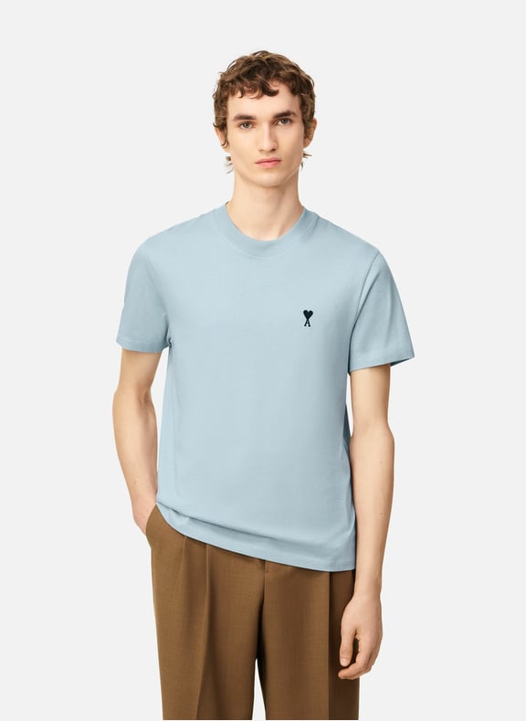 T-shirt ami de coeur en coton Bleu by AMI PARIS AMI PARIS T-shirt ami de coeur en coton Bleu
