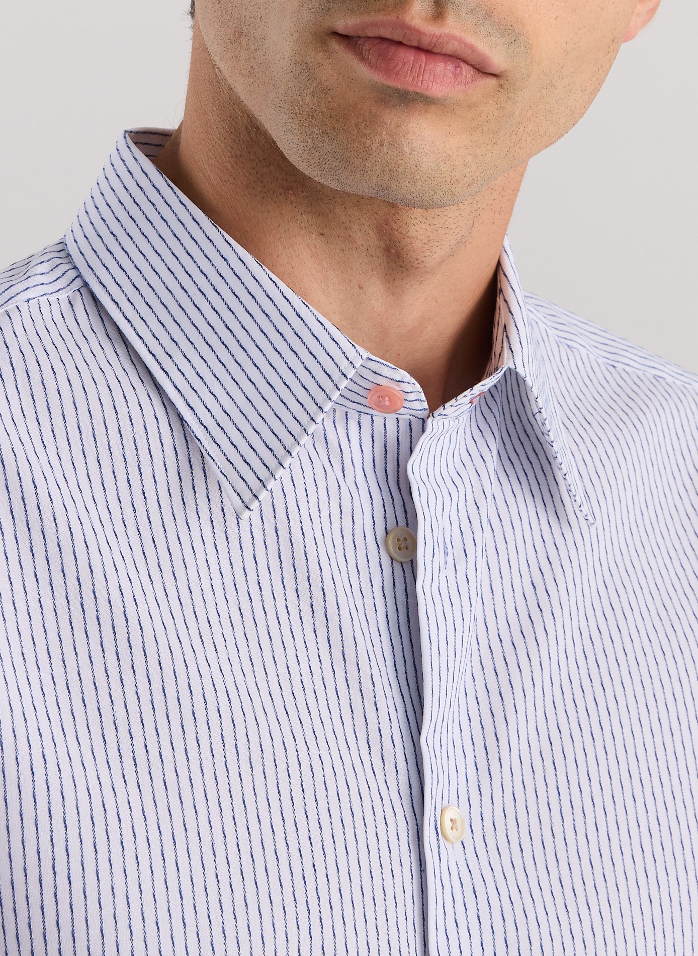 Chemise à rayures Blanc